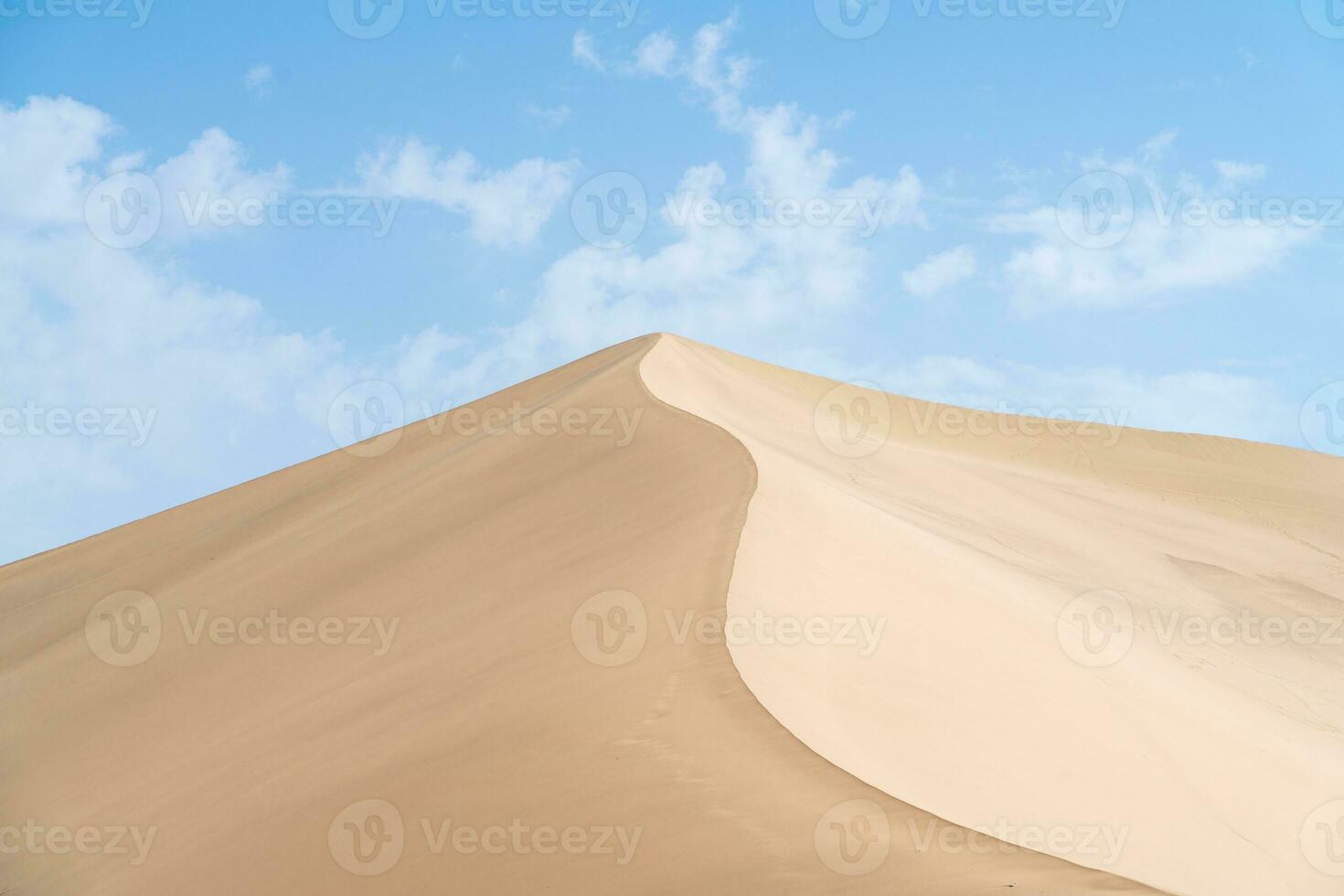 The curve of the dessert, natural terrain background. photo