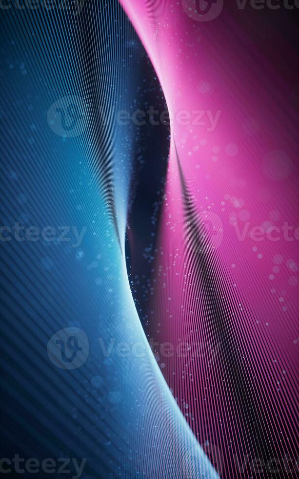 Glowing laser lines, abstract background, 3d rendering. photo