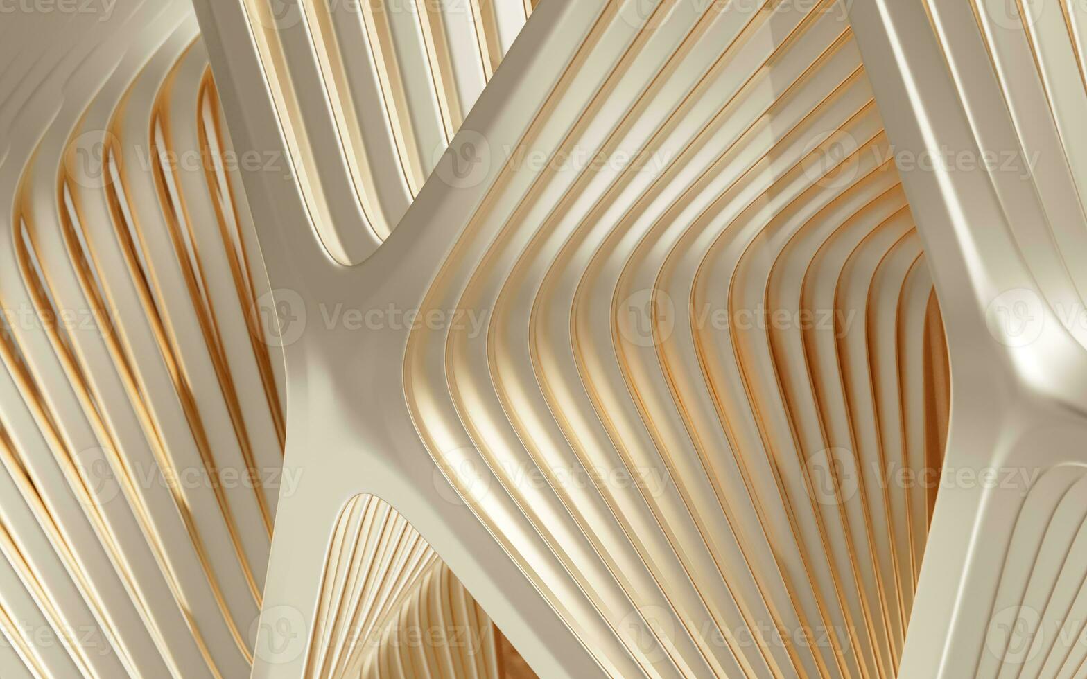 Abstract metal frame with white background, 3d rendering. photo