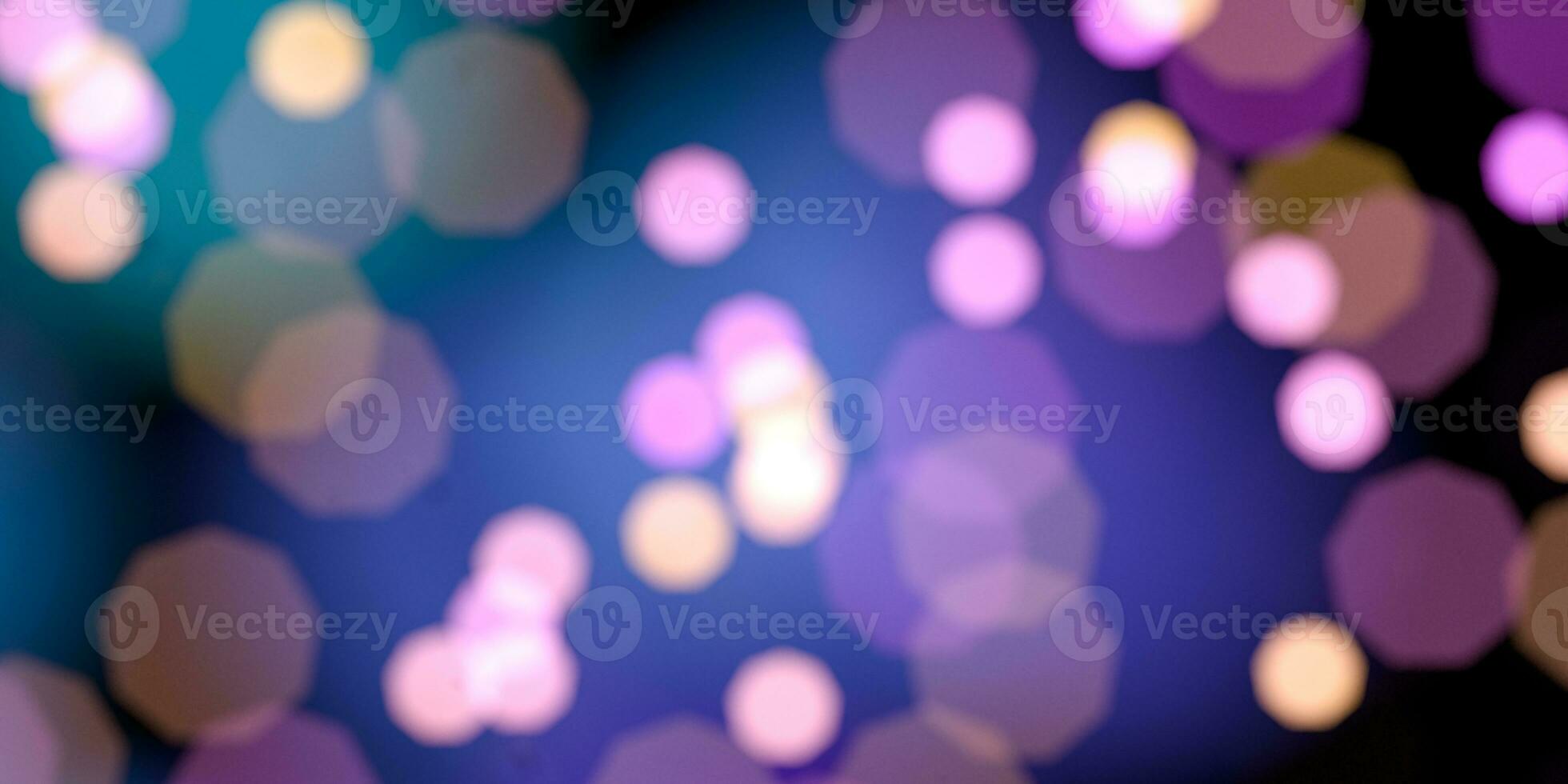 Glittering purple lights with dark background, 3d rendering. photo