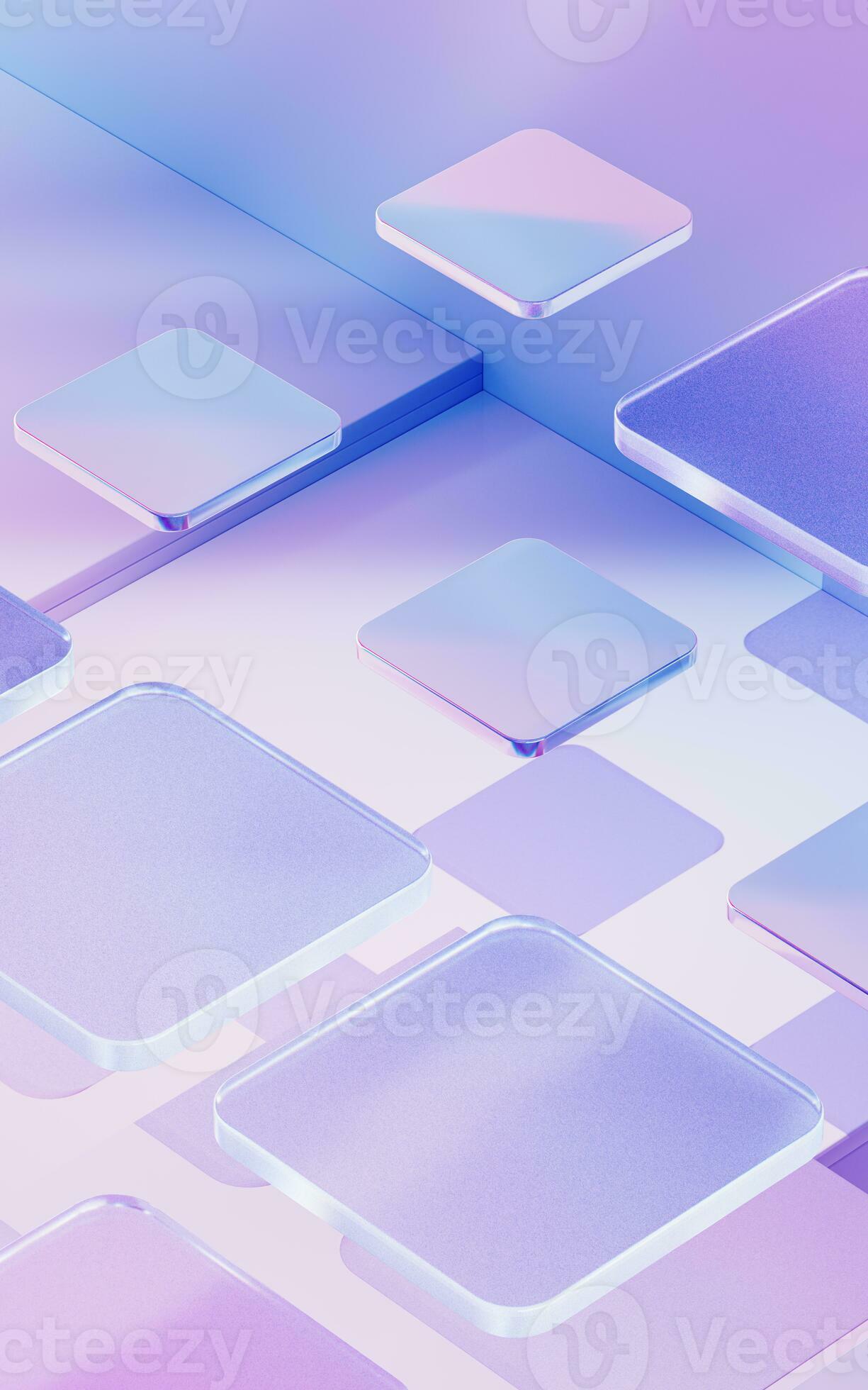 Gradient glasses and cubes, 3d rendering. 27857207 Stock Photo at Vecteezy