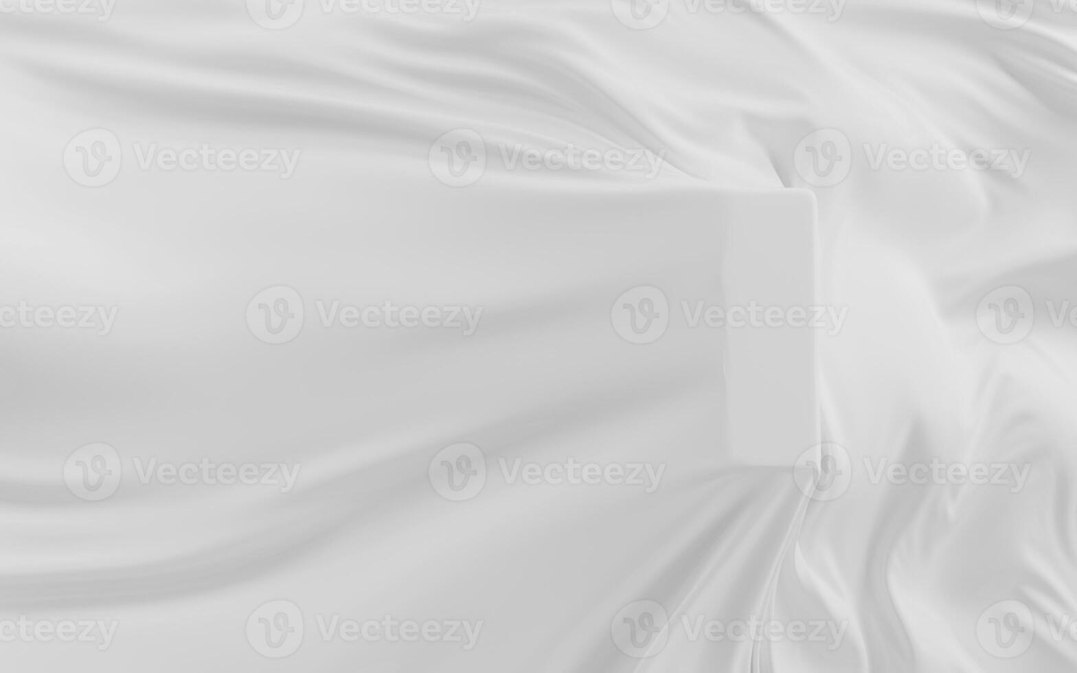 Flowing cloth, wave pattern, 3d rendering. photo