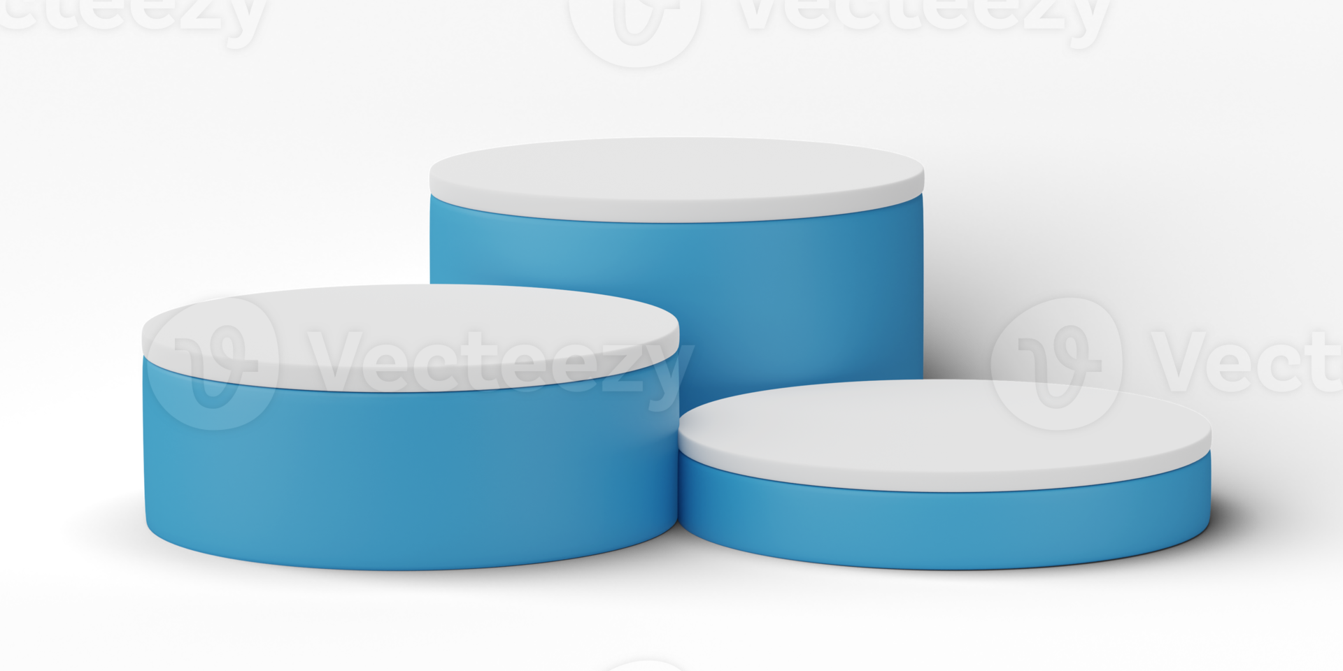 3D, cylinder podium display scene of minimal geometric platform base isolated on transparent background png file