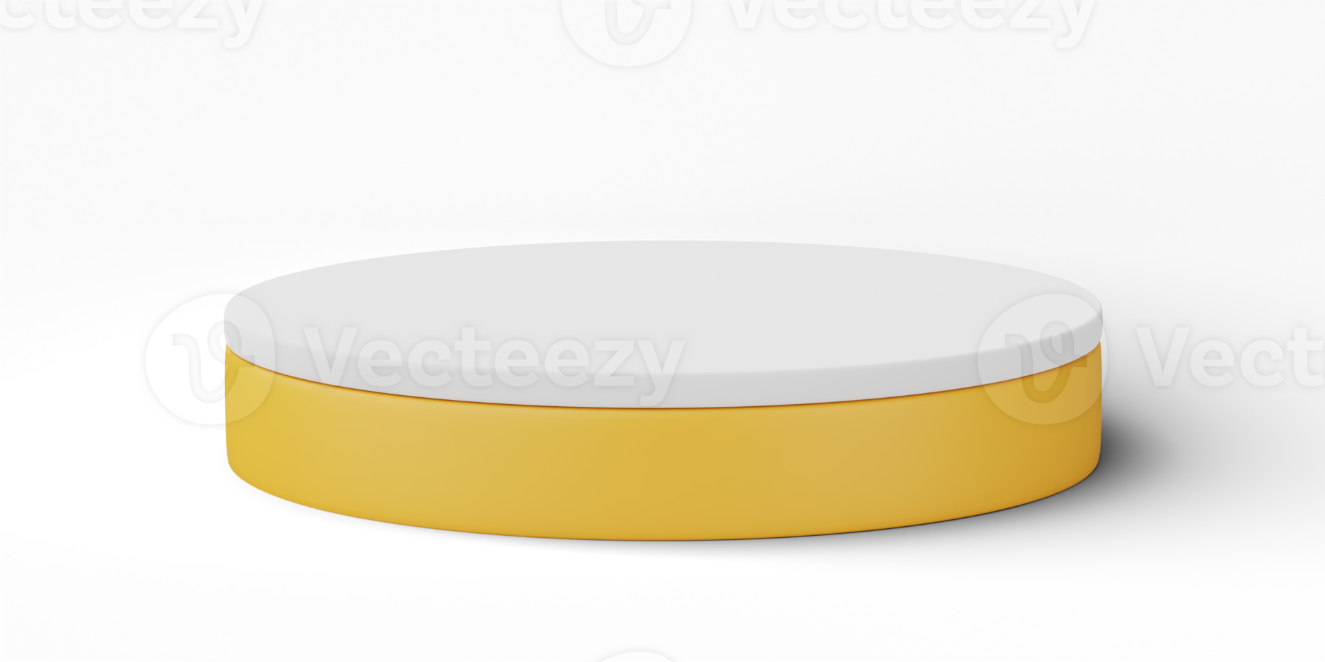 3D, cylinder podium display scene of minimal geometric platform base isolated on transparent background png file