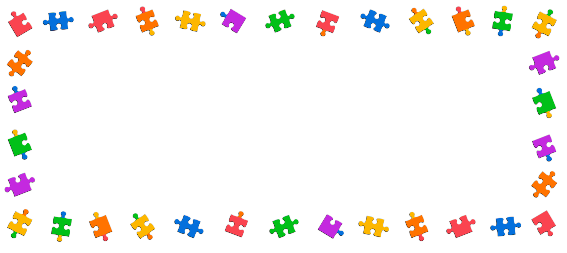 Pride month Jigsaw Colorful frame background. Pride Banner with LGBTQ Flag Background. png