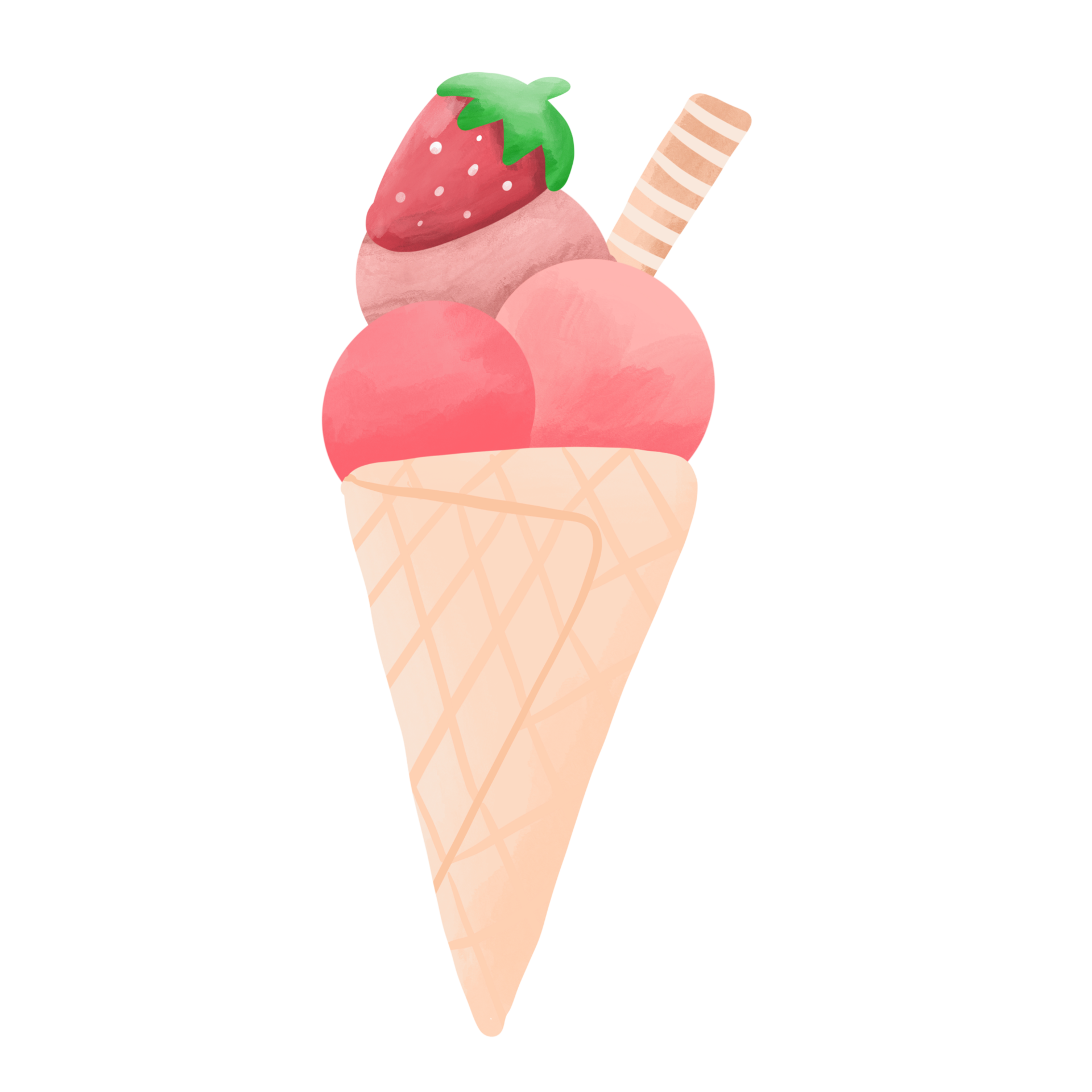 ice cream strawberry dessert 27857627 PNG