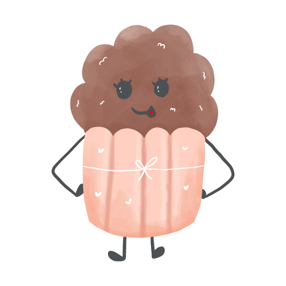 illustration de petit gâteau mignon png