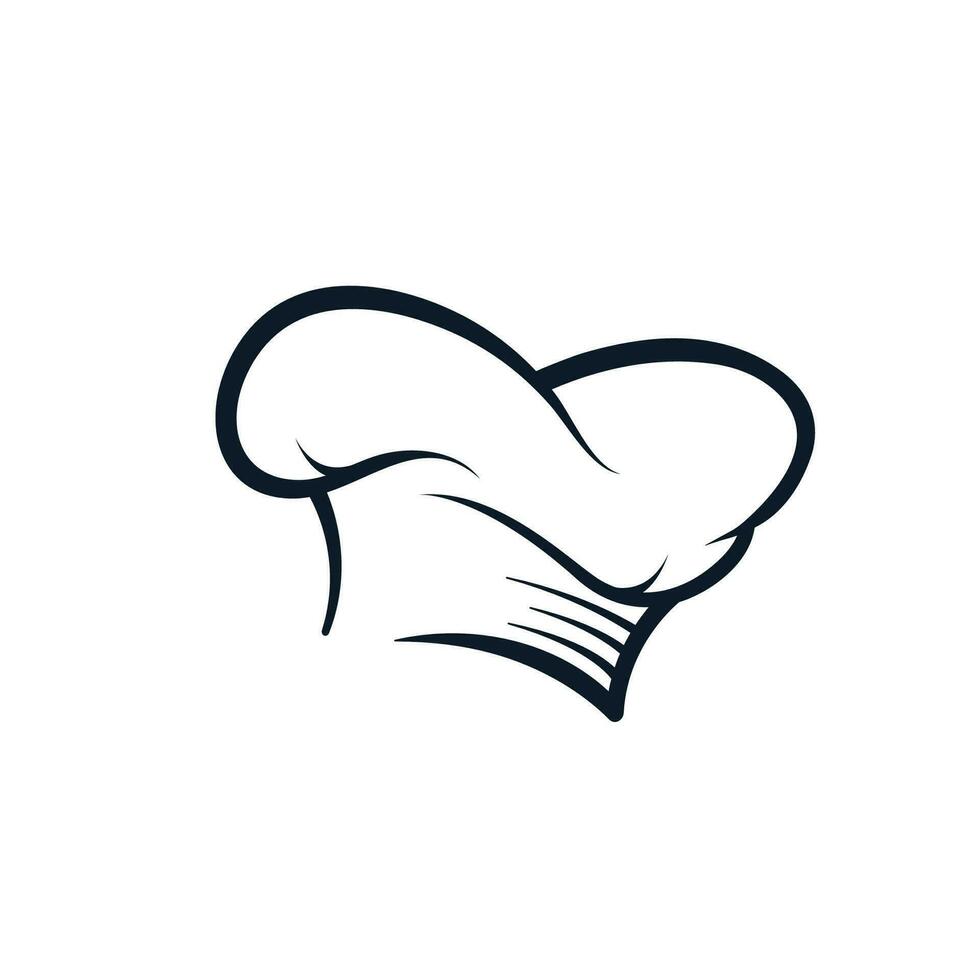 cocinero sombrero logo y icono vector diseño modelo