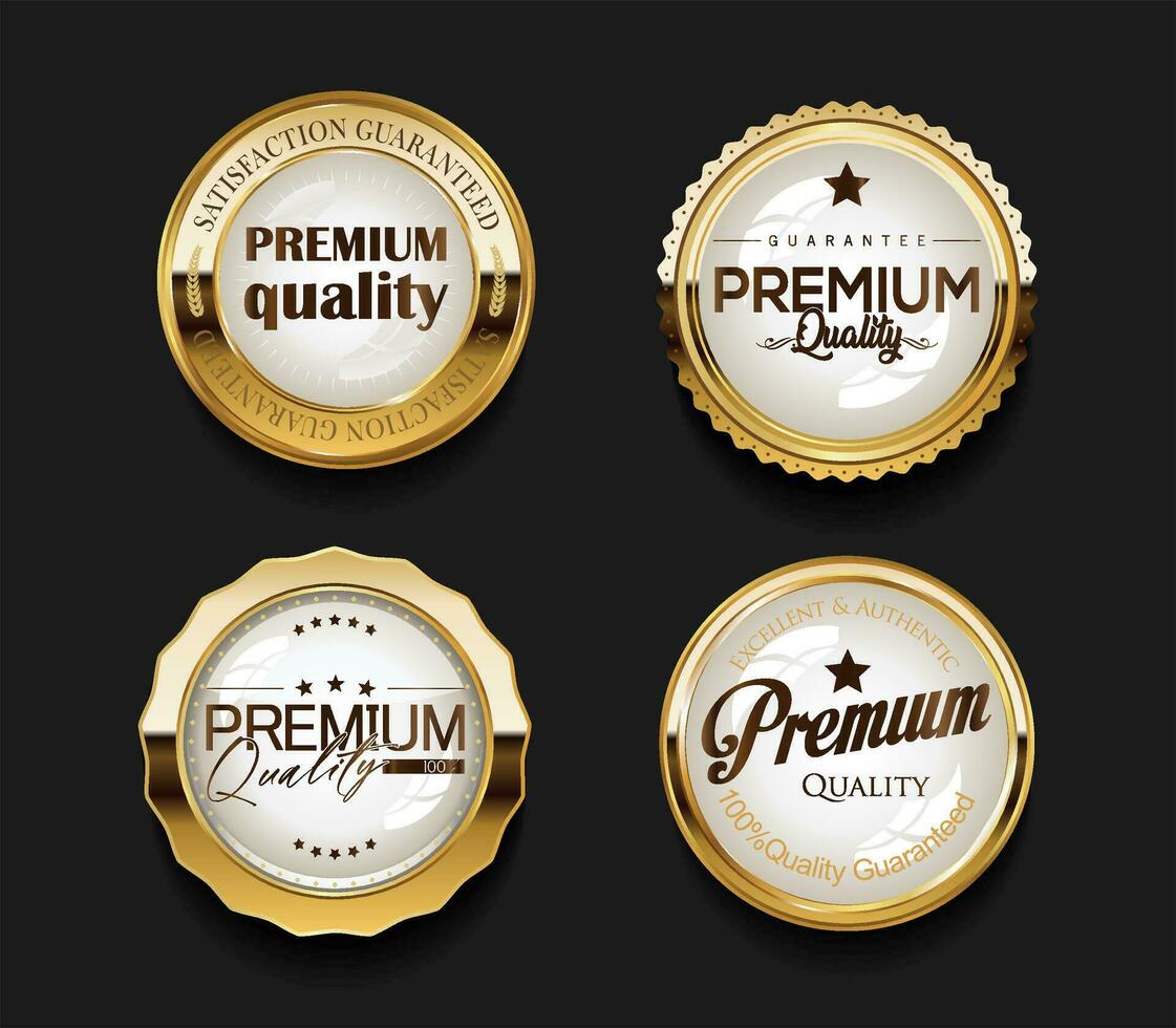 Premium quality  retro design badges vector collection