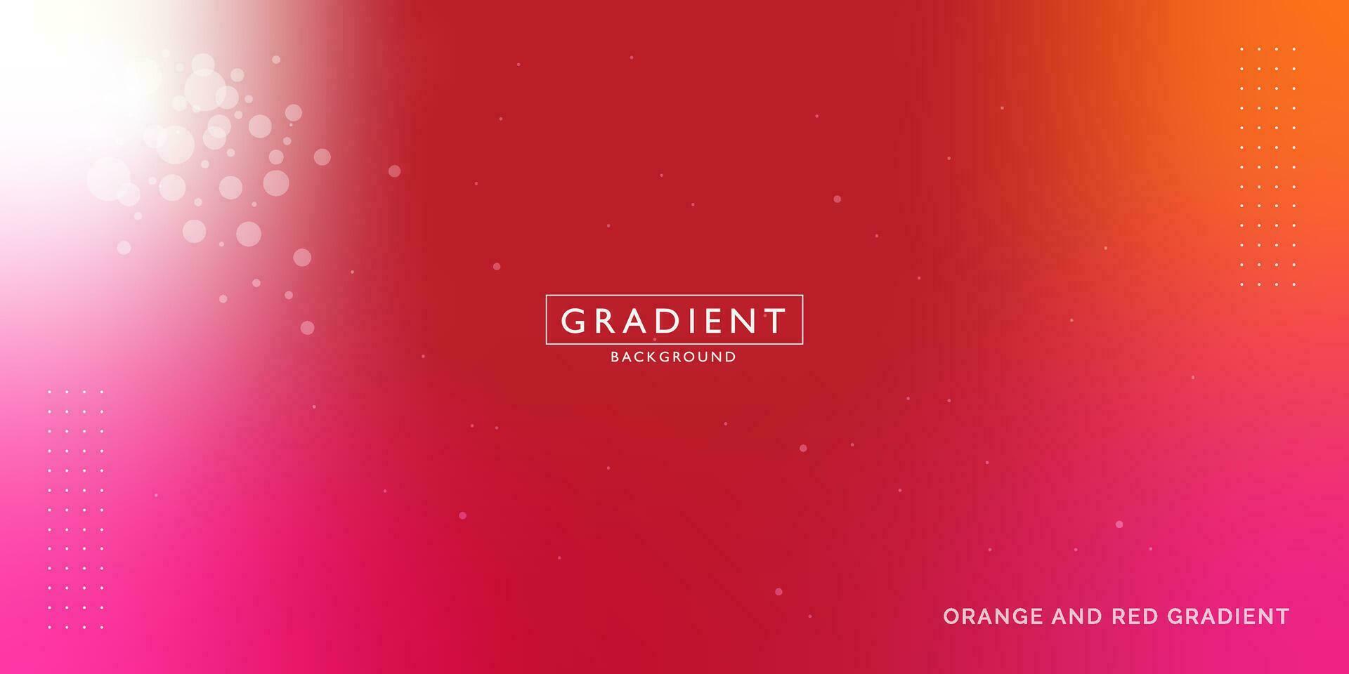 Orange and Red Gradient Background or Gradient Abstract Background or Full Color Abstract Background vector