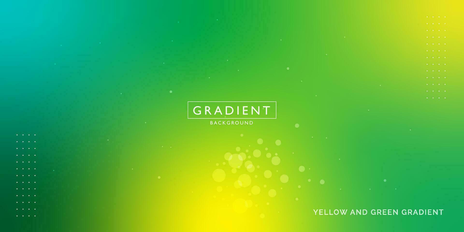 Green and Yellow Gradient Background or Gradient Abstract Background or Full Color Abstract Background vector