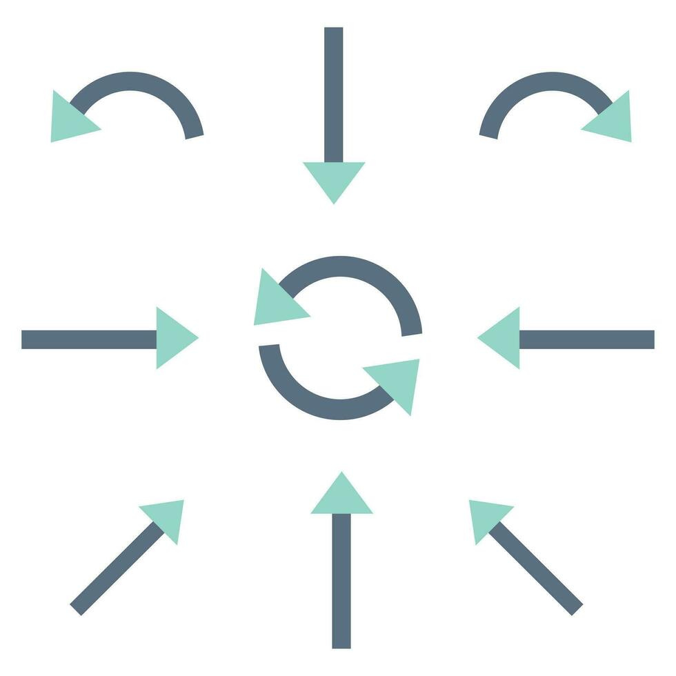 Arrow set icon. Colorful arrow symbols. Arrow isolated vector graphic elements.