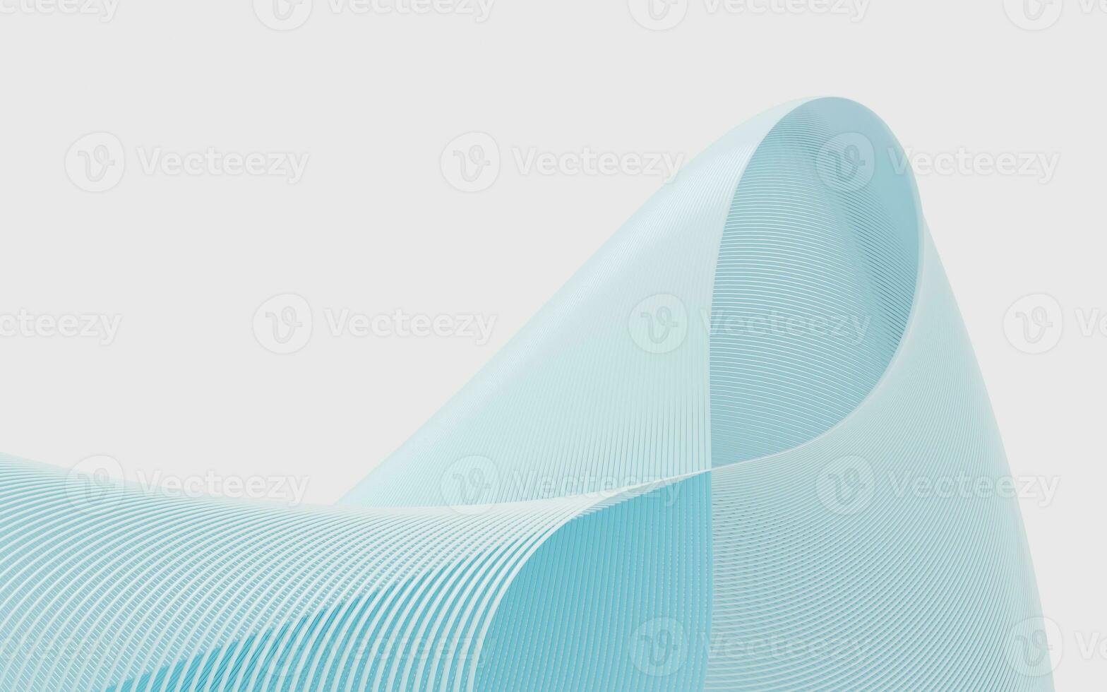 Wavy lines pattern background, curve structure, 3d rendering. photo