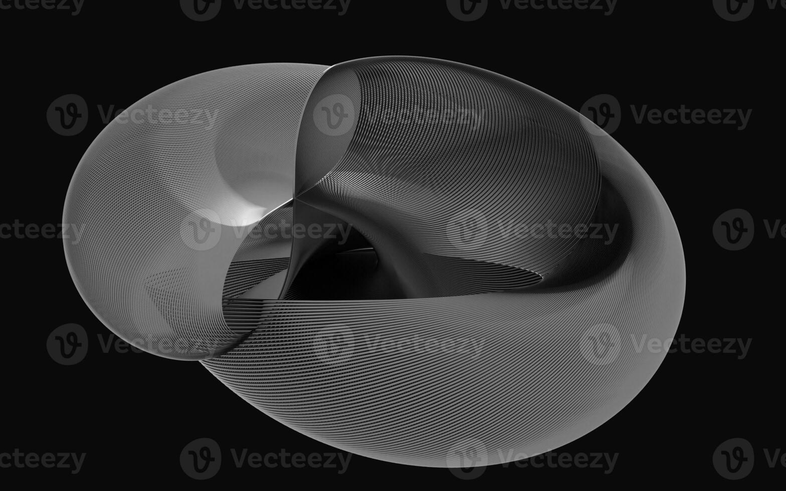 Wavy lines pattern background, curve structure, 3d rendering. photo