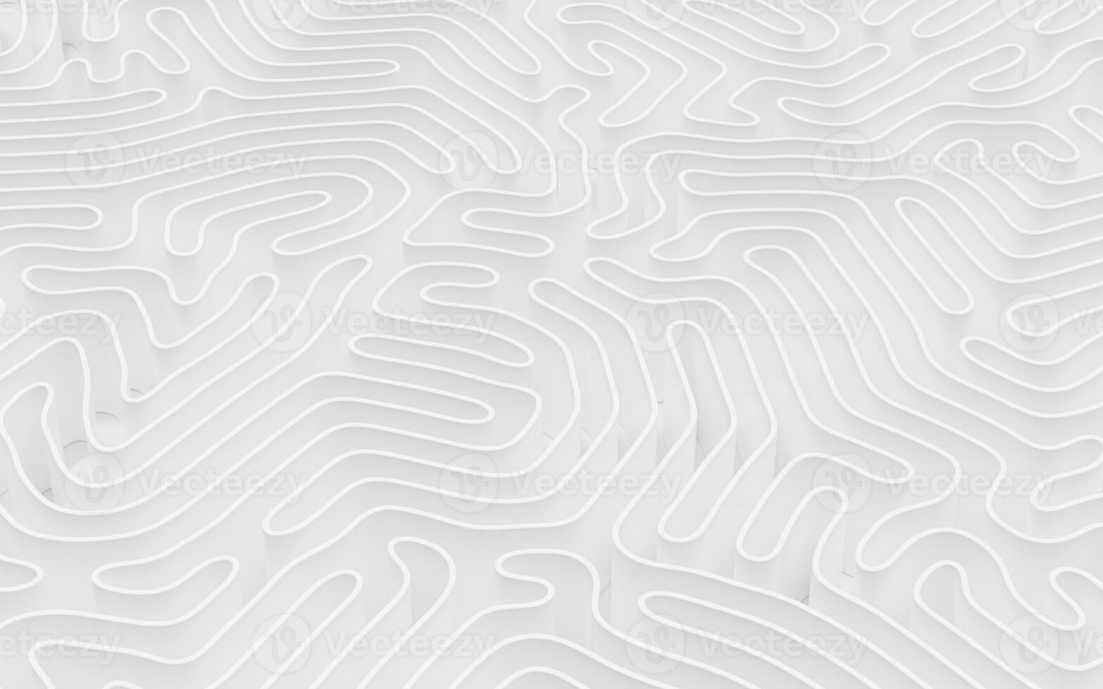 Abstract lines and curve lines, 3d rendering. photo