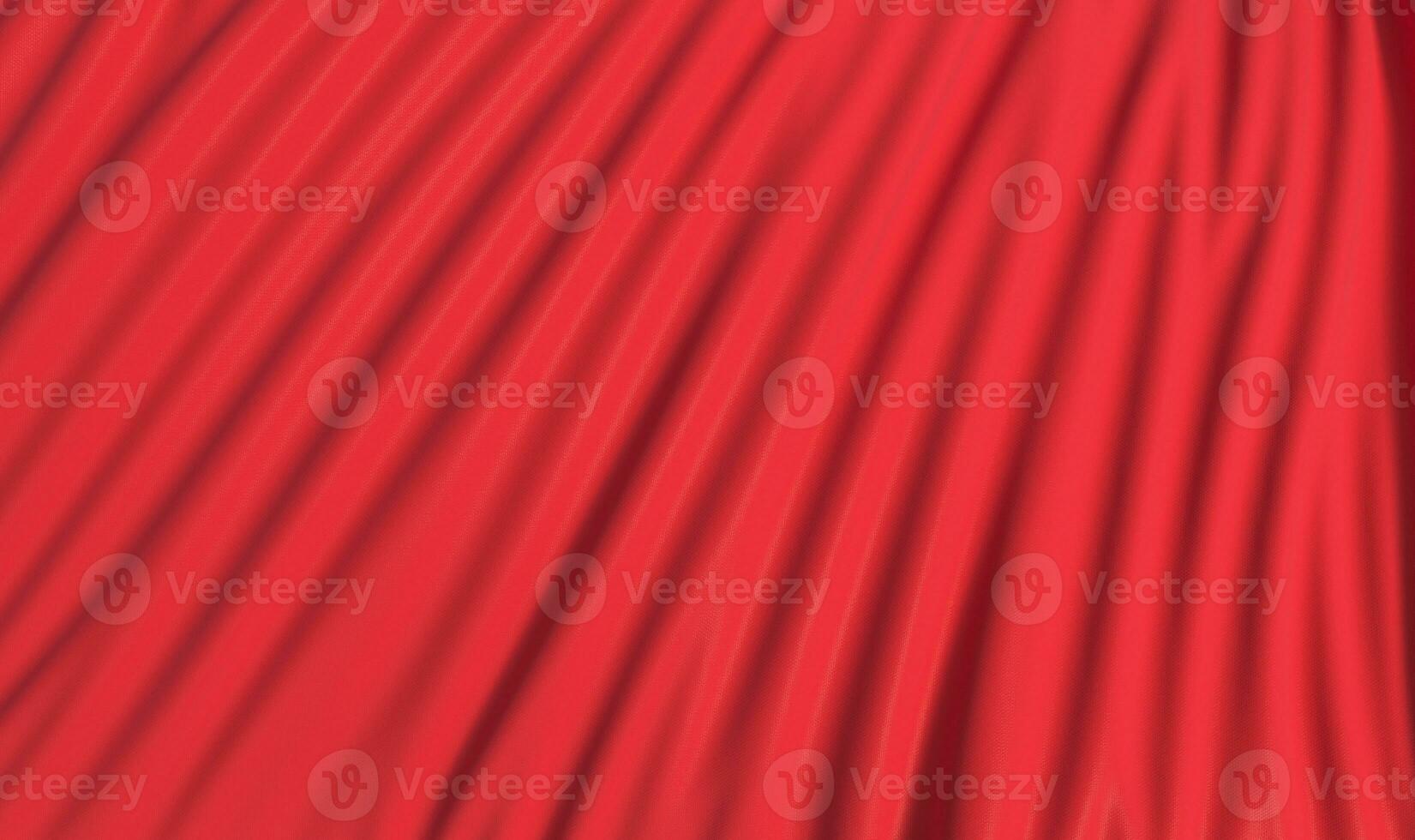 Red cloth, flowing by the wind, 3d rendering. photo
