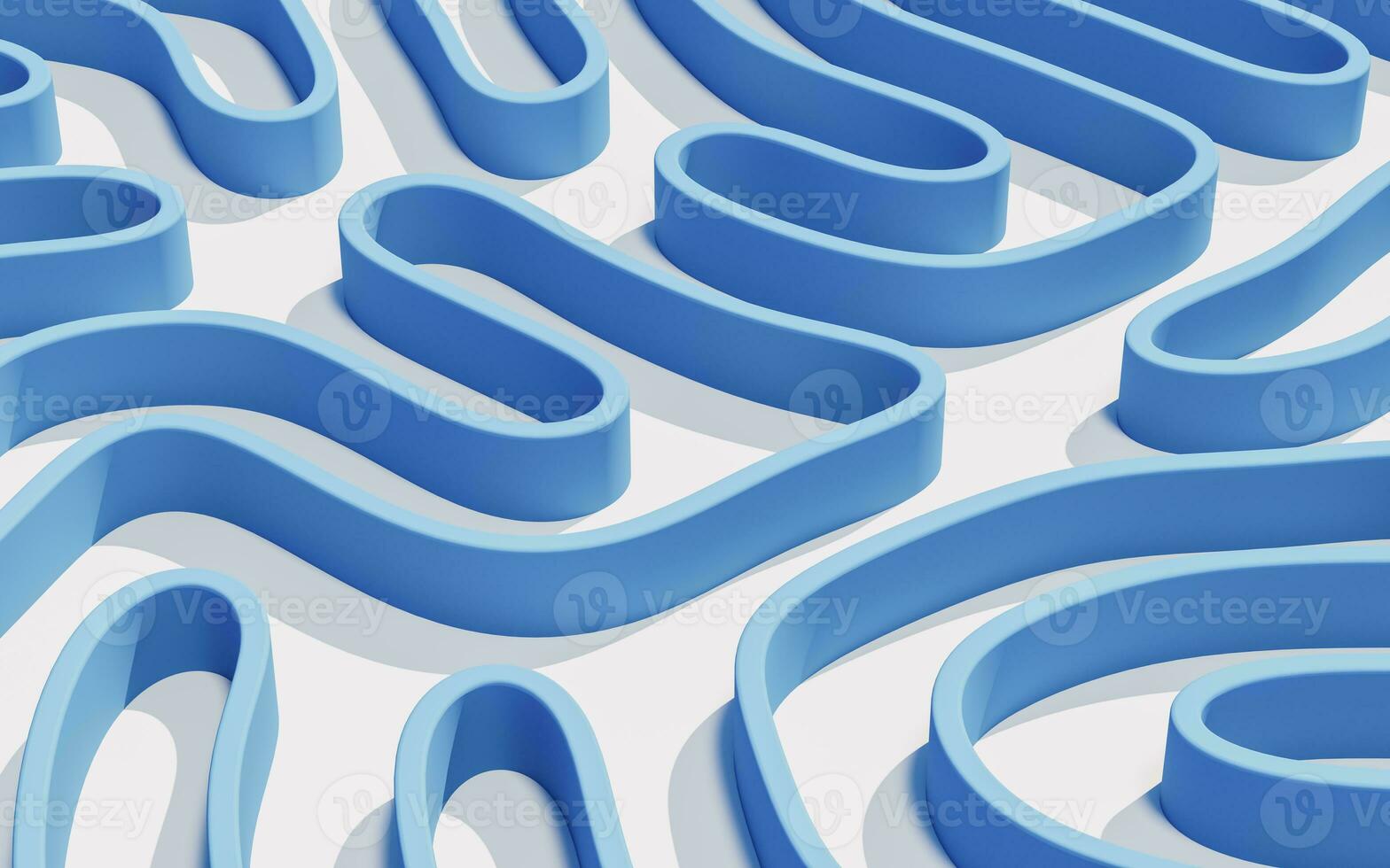 Abstract lines and curve lines, 3d rendering. photo