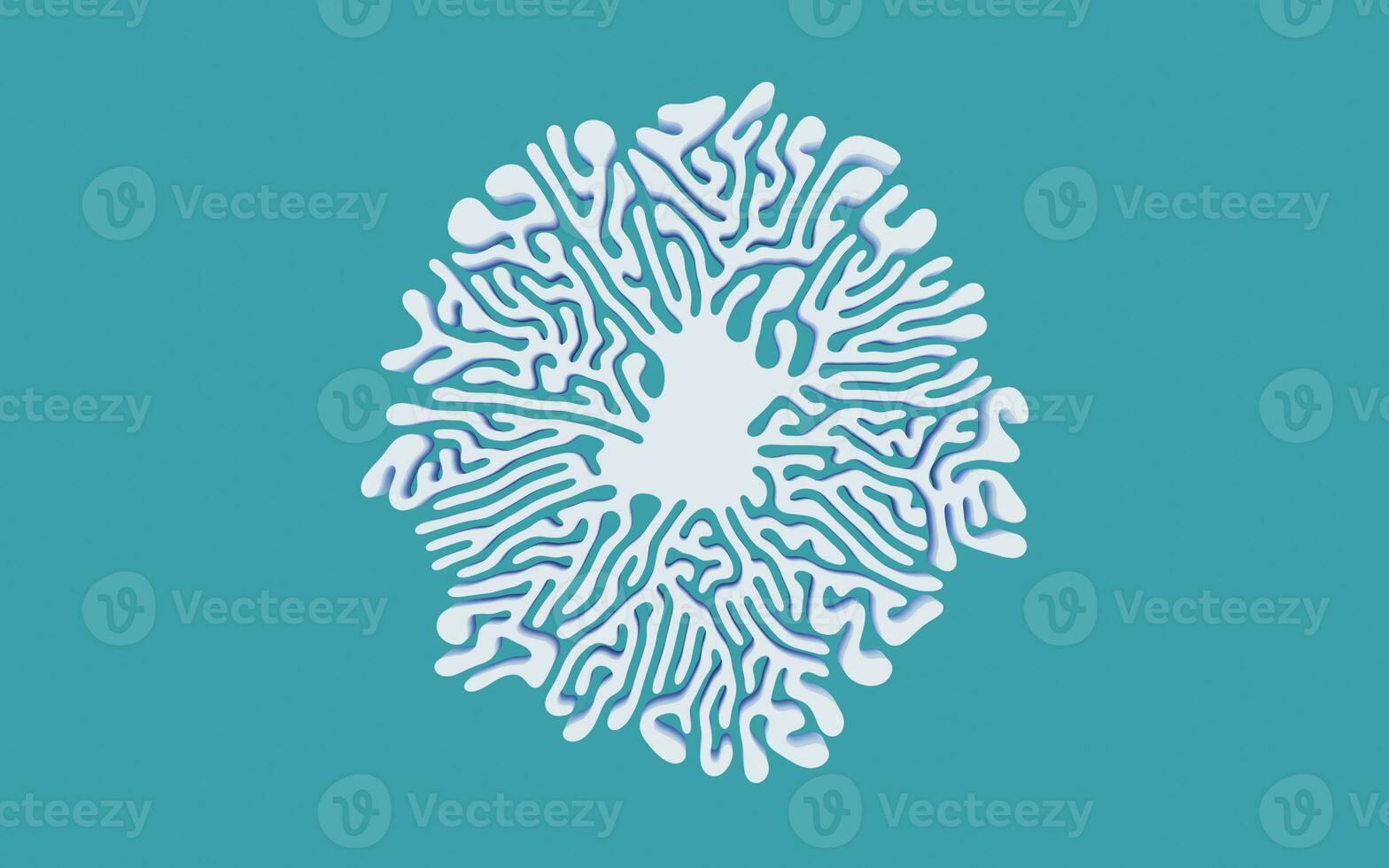 Abstract lines and curve lines, 3d rendering. photo