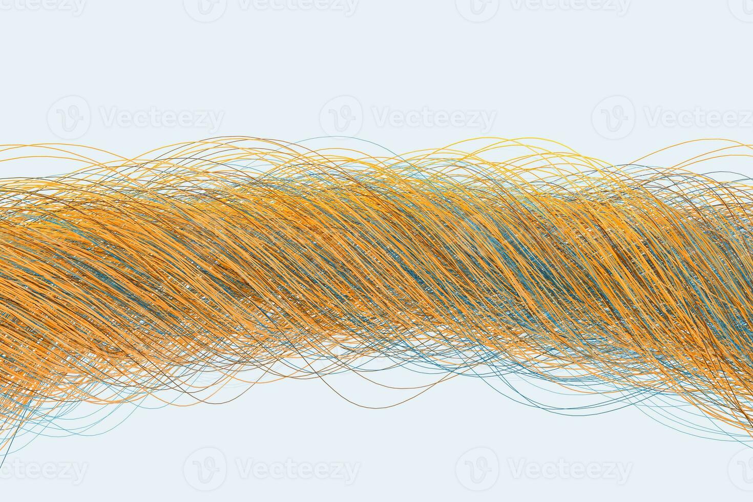 Curvy and twisted lines, abstract background, 3d rendering. photo