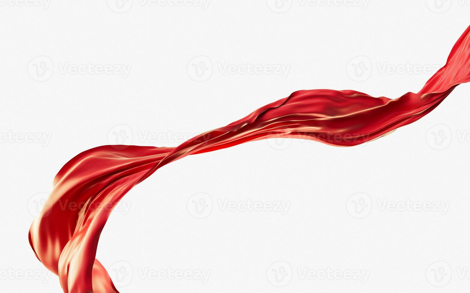 Flowing wave cloth, 3d rendering. photo