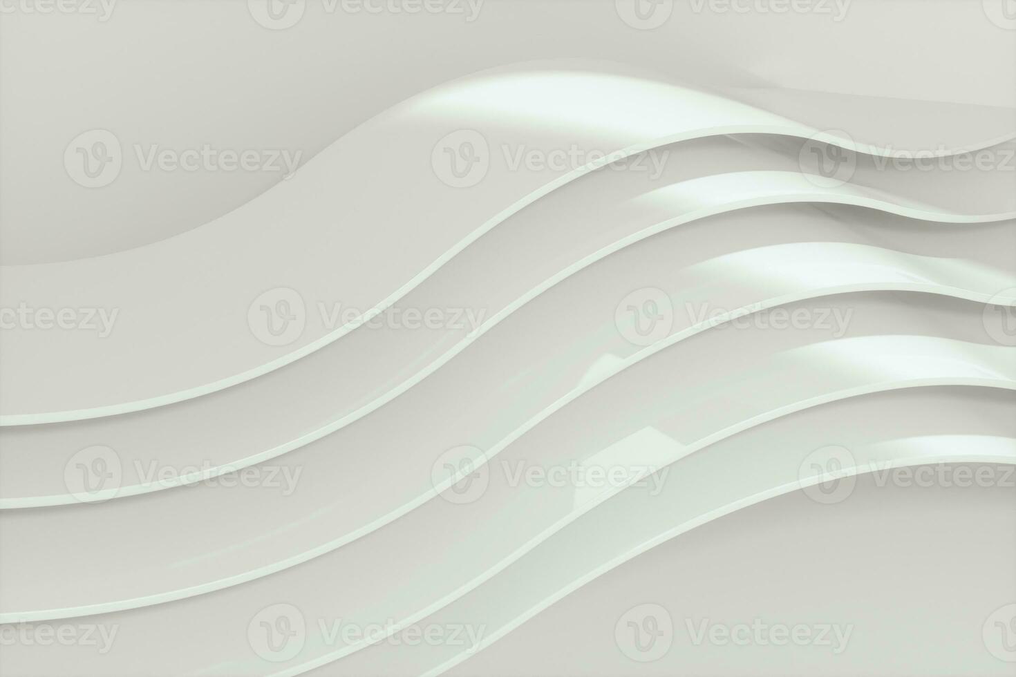 White curve surface, bright business background, 3d rendering. photo