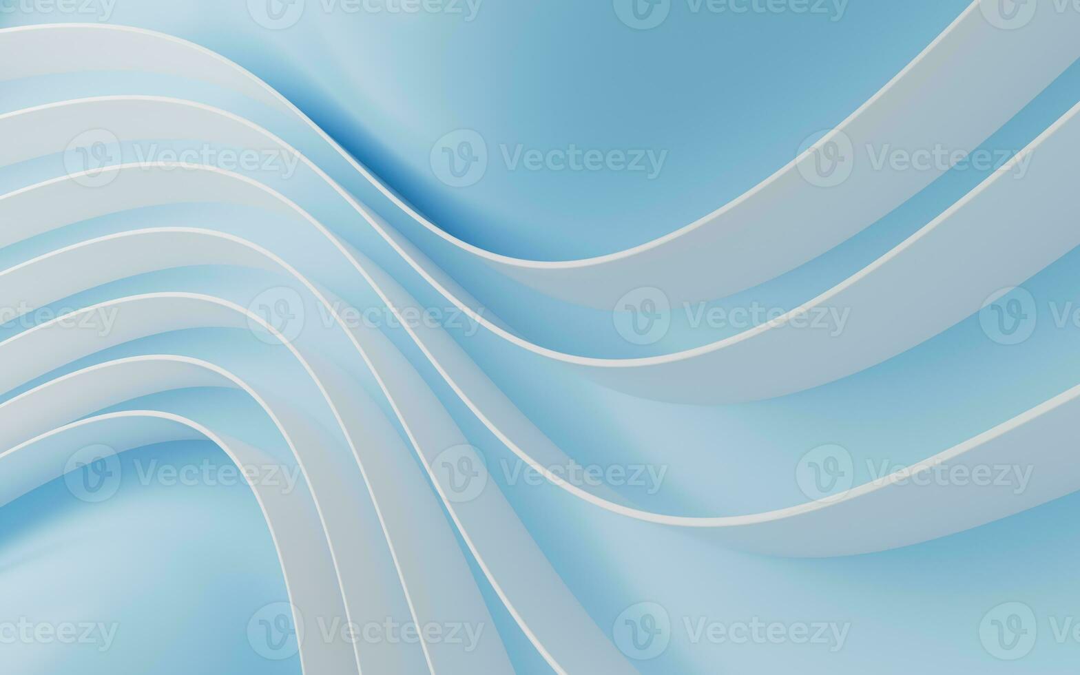 Curve geometry stripe, minimal background, 3d rendering. photo