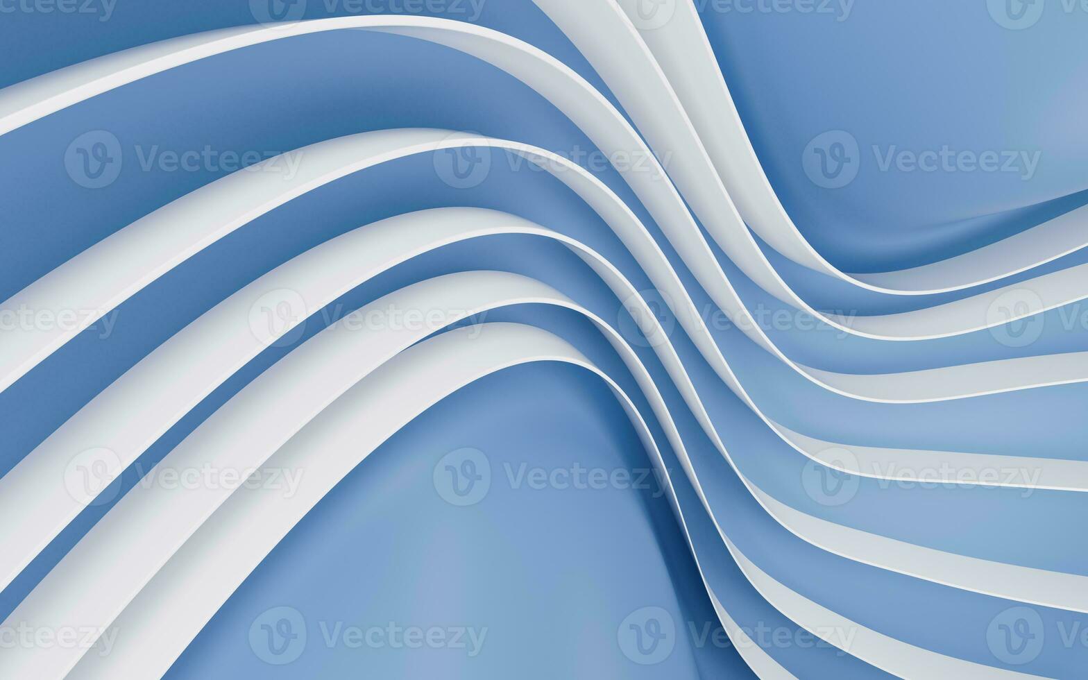 Curve geometry stripe, minimal background, 3d rendering. photo