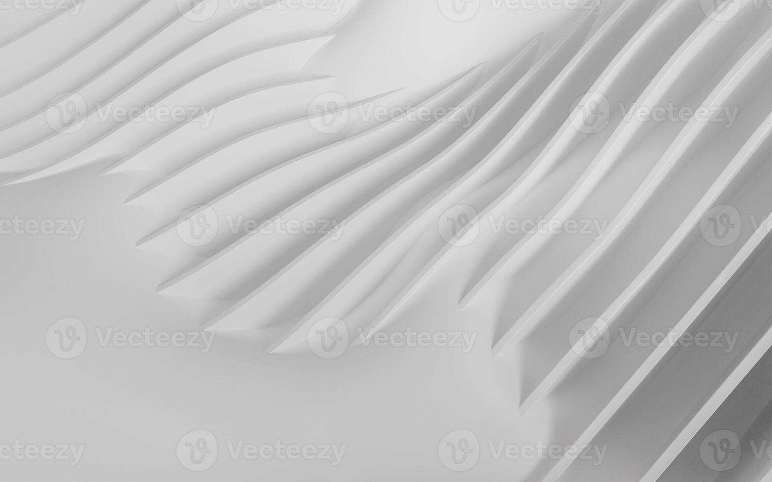 White geometry stripe, minimal background, 3d rendering. photo