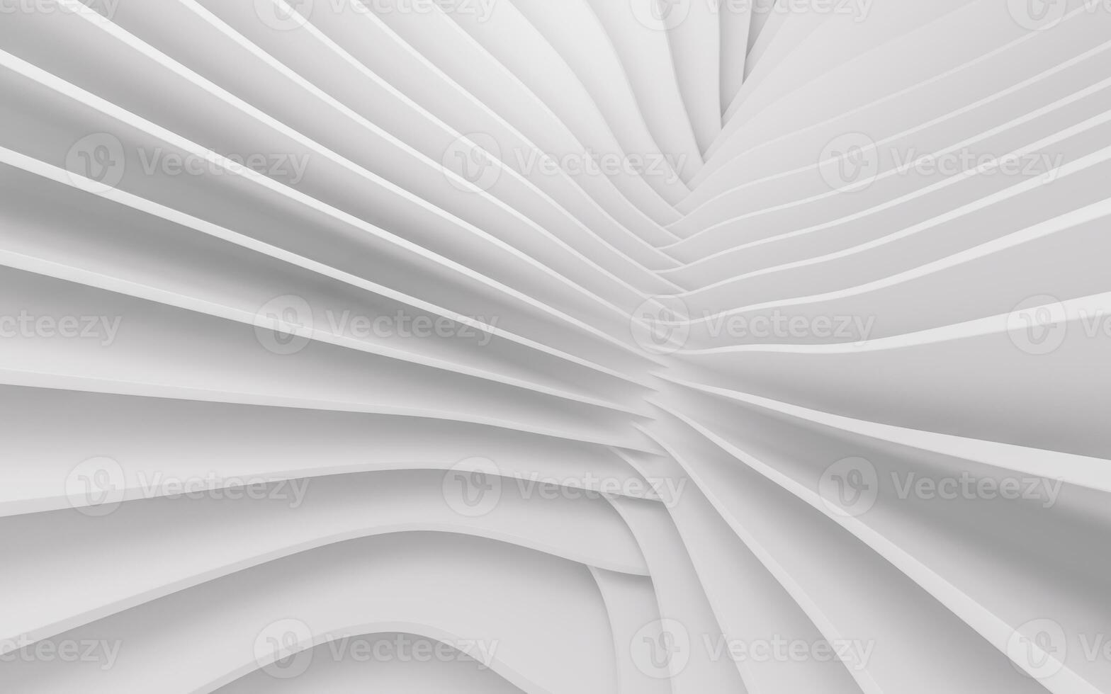 White geometry stripe, minimal background, 3d rendering. photo