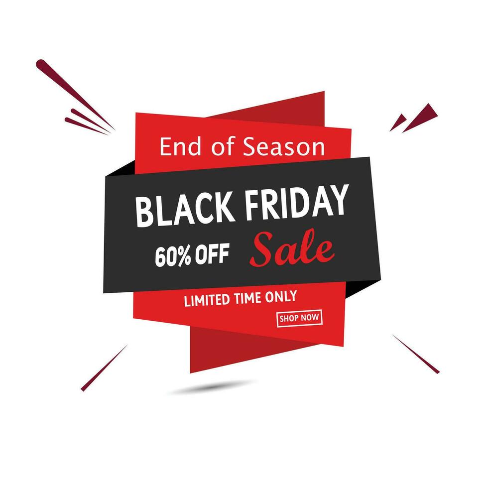 Flash sale discount modern Web Banner Element With hot Offer Label vector Illustration design. Exclusive red tag sticker.
