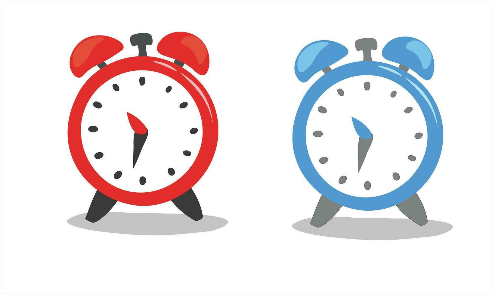 Alarm clock vector illustration. Wake up time. Flat vector in doodle style isolated on white background.