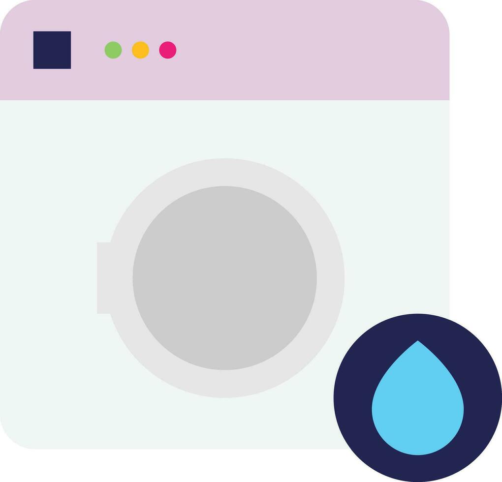 washing machine Icon Vector Flat Illustration