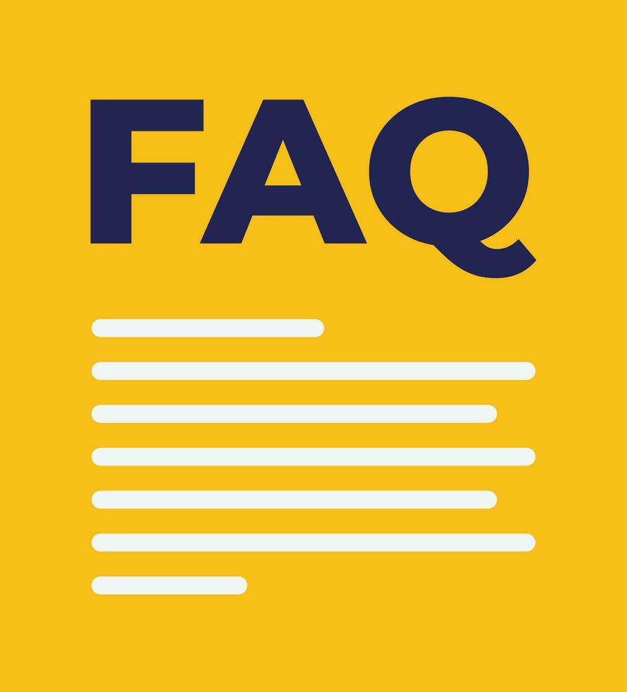 faq Vector Flat Icon Illustration