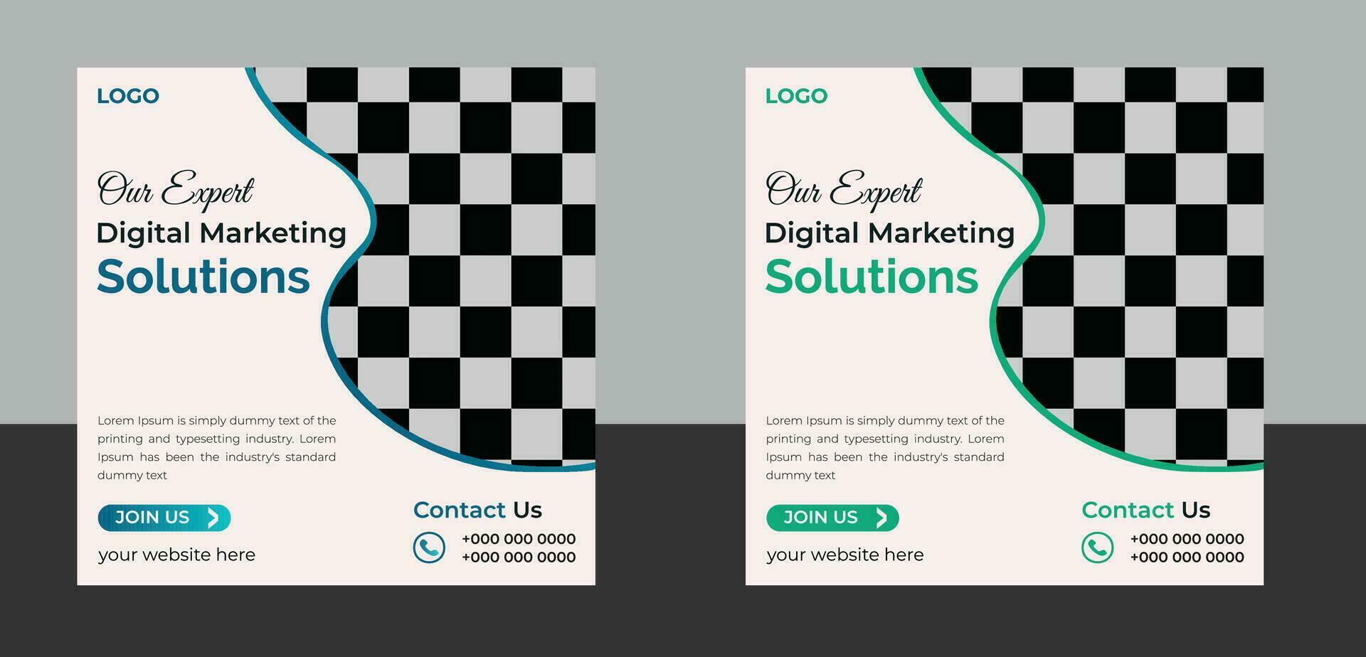 business social media post design template vector