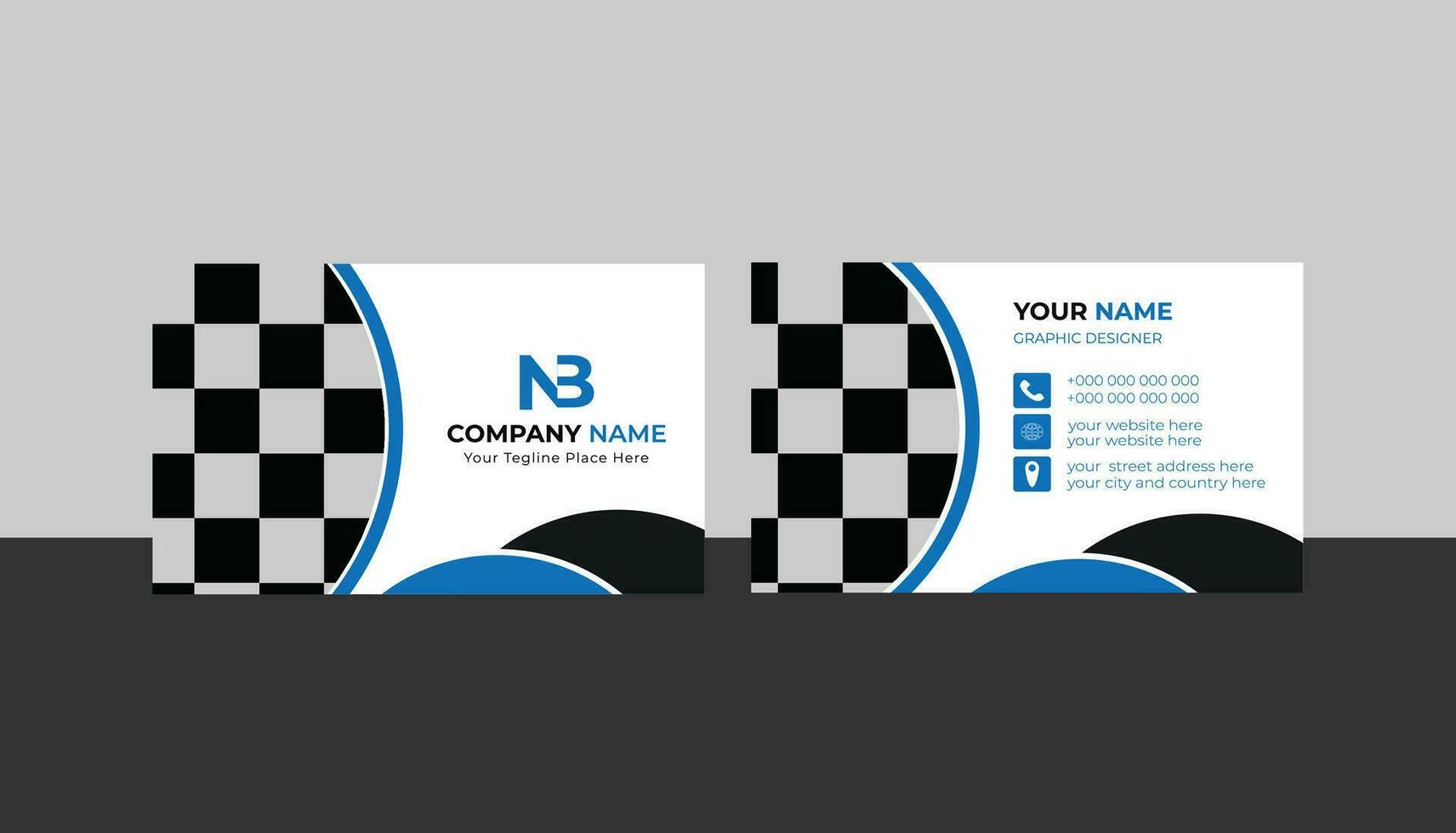 modern business card design template vector