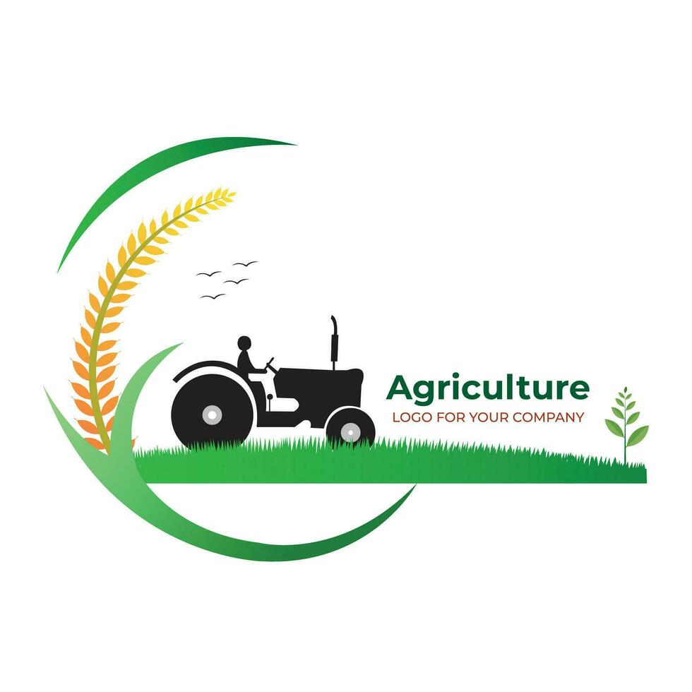 agricultura logo diseño vector diseño