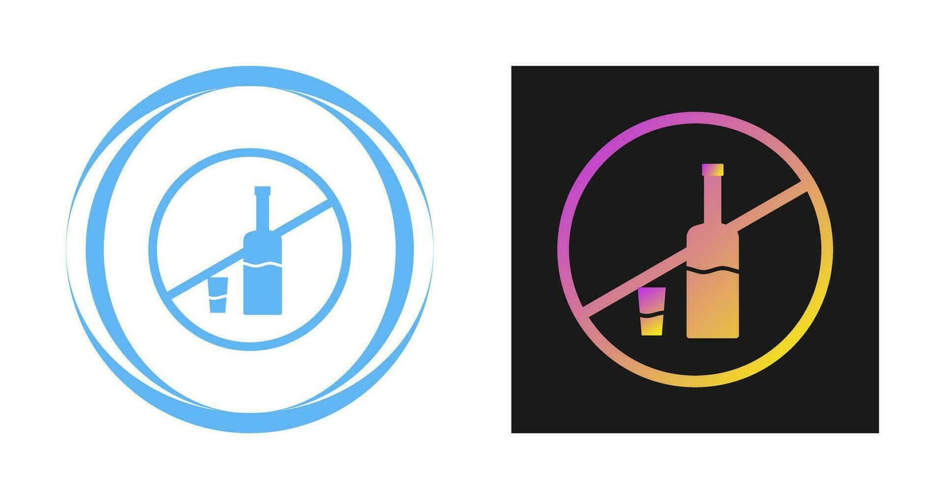 No Drinks Vector Icon