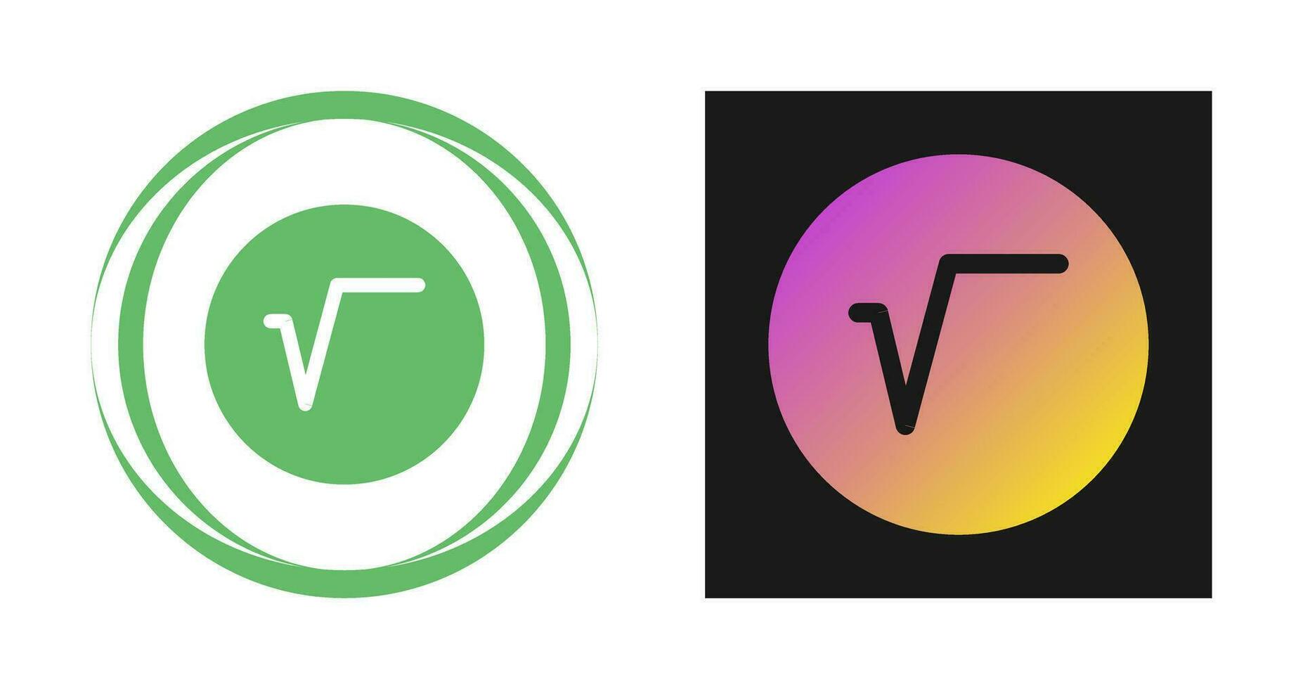 Square Root Symbol Vector Icon