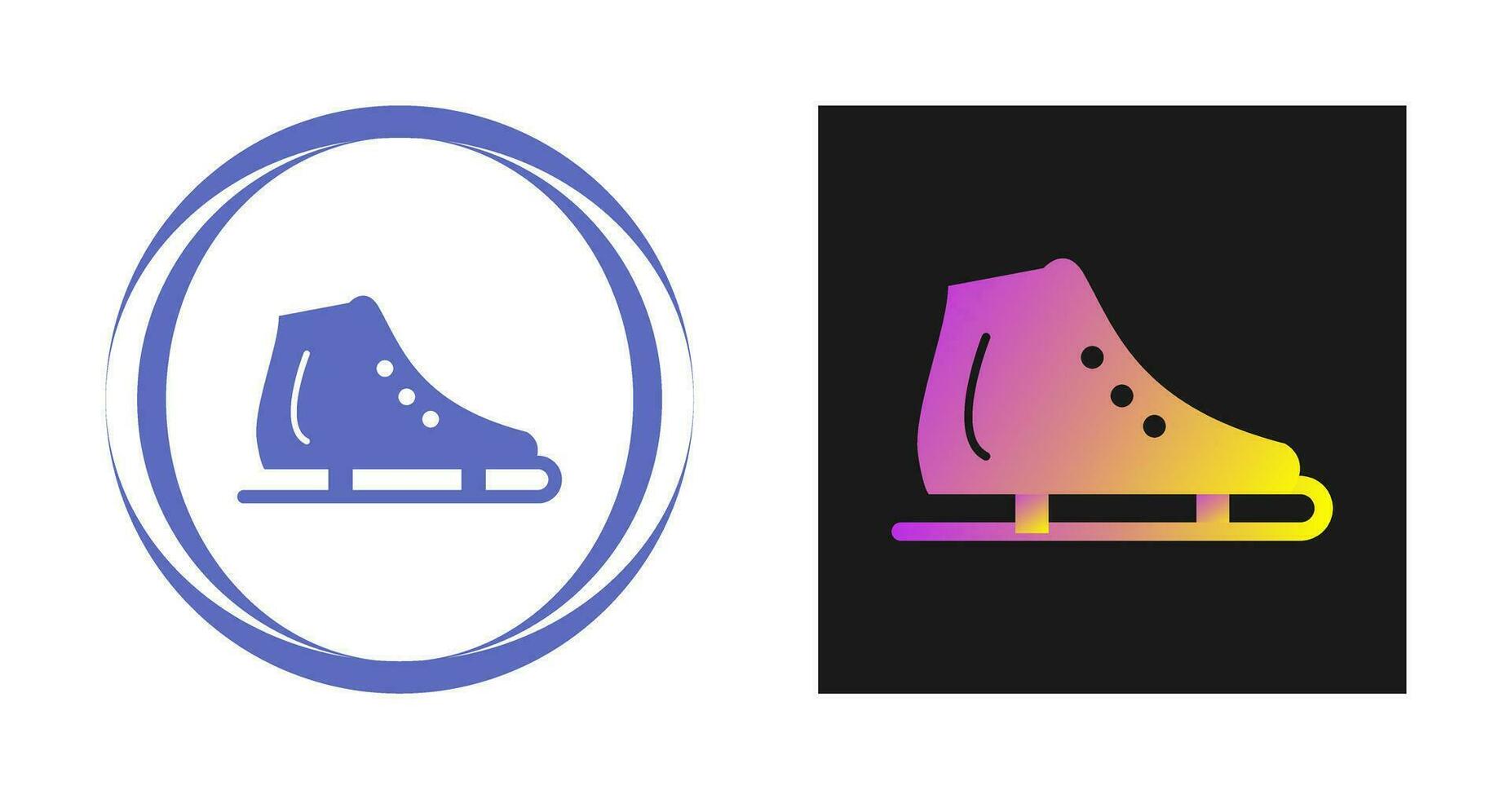 Ice Skating Shoe Vector Icon