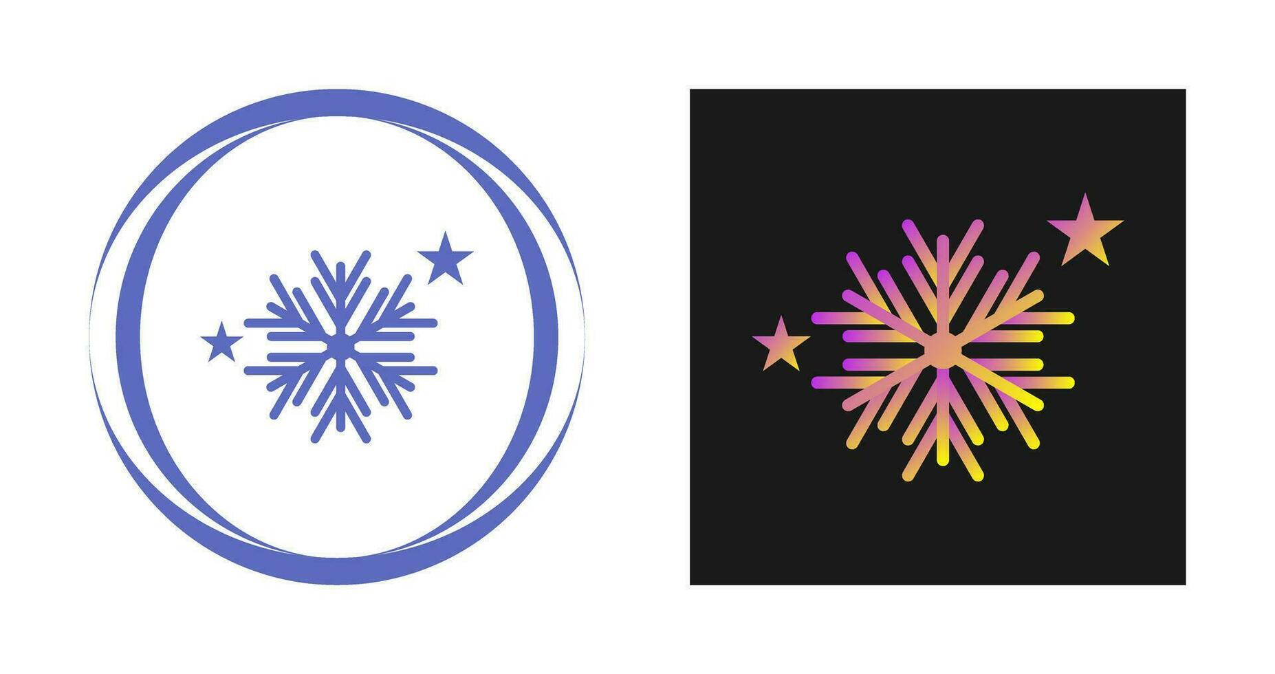 icono de vector de copos de nieve