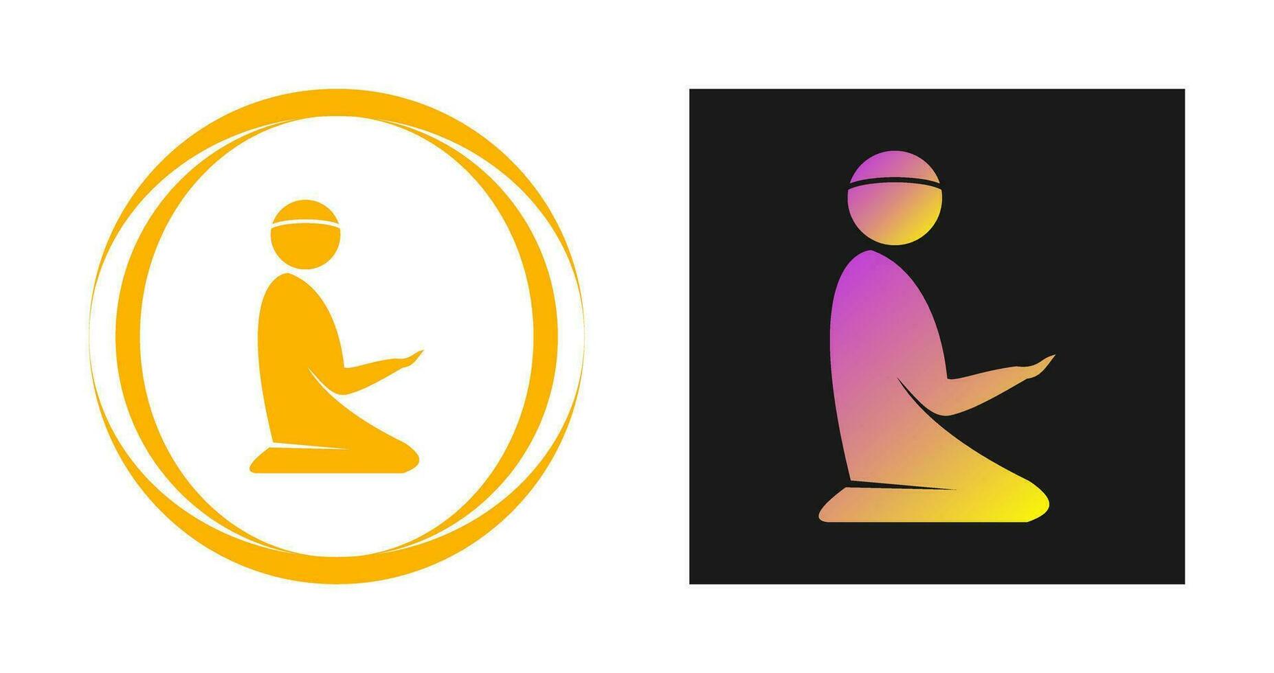 Praying Vector Icon