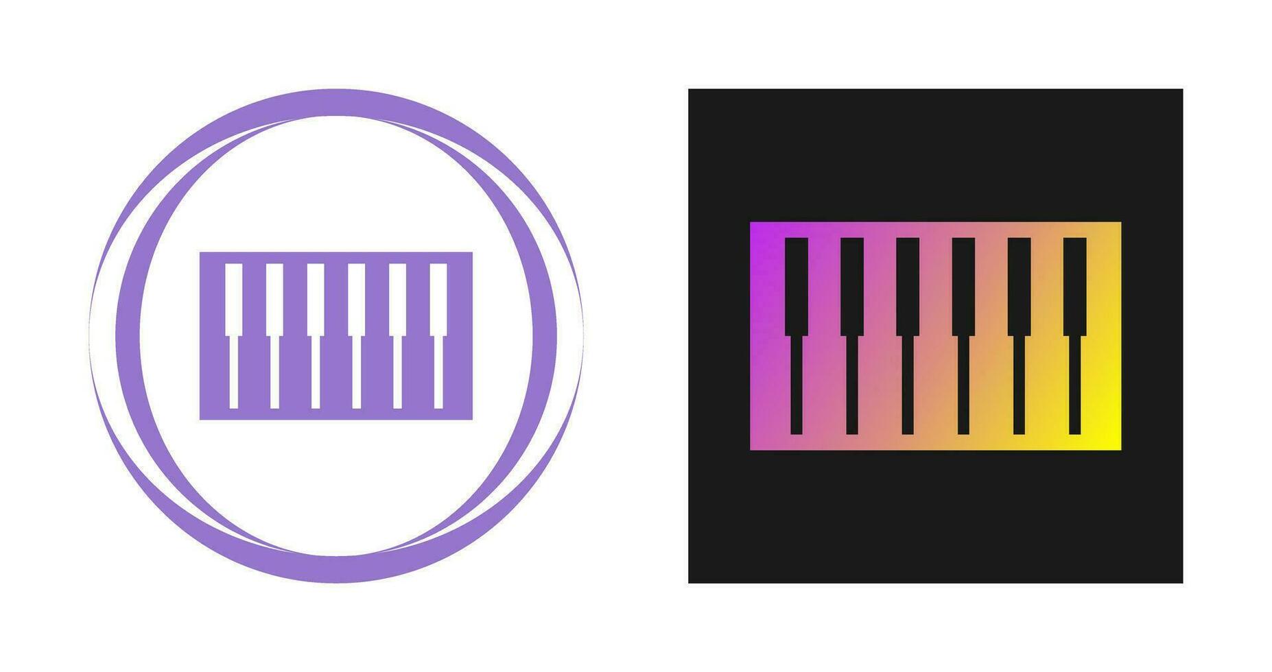 Piano Keyboard Vector Icon