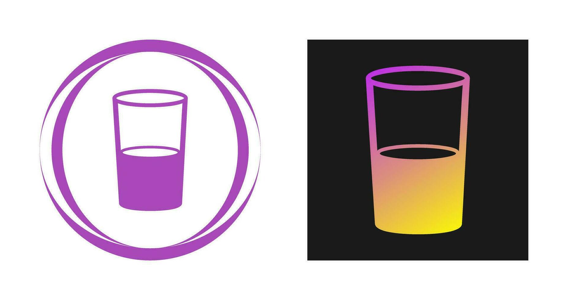 Water Glasses Vector Icon