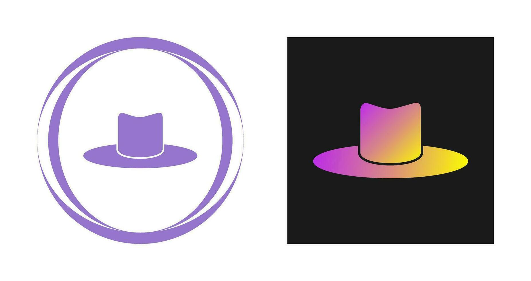 icono de vector de sombrero