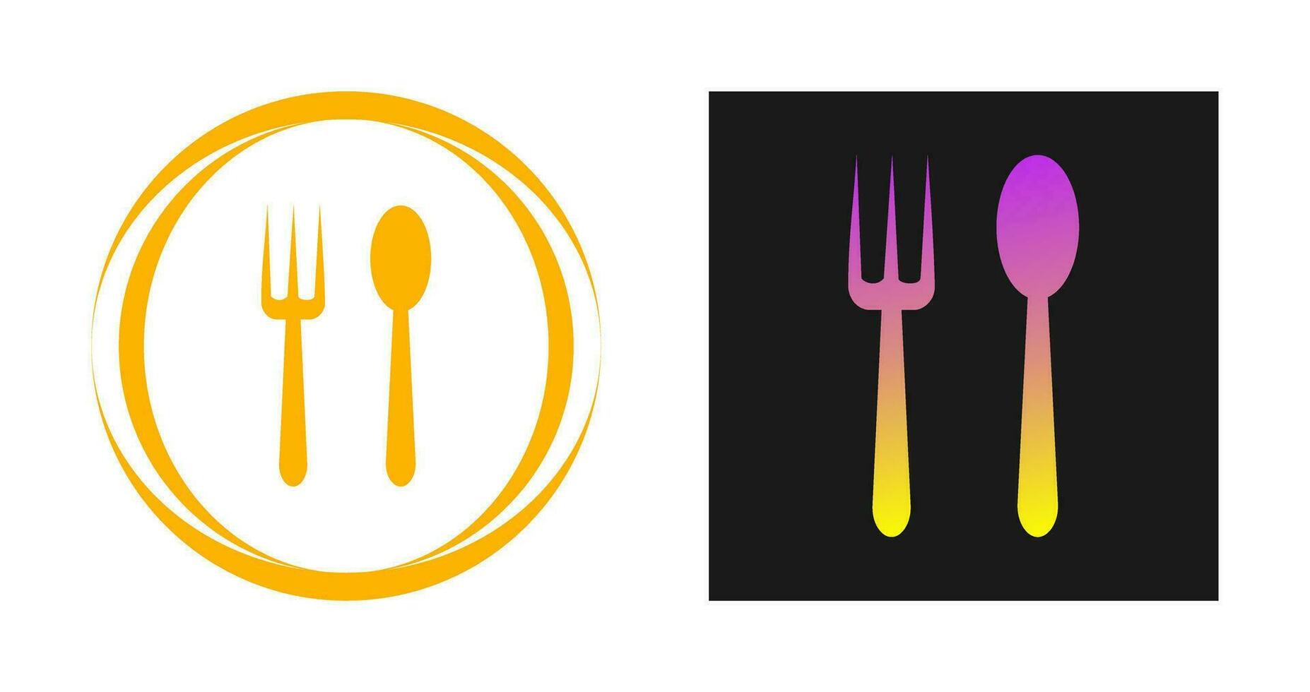 Spoon and Fork Vector Icon