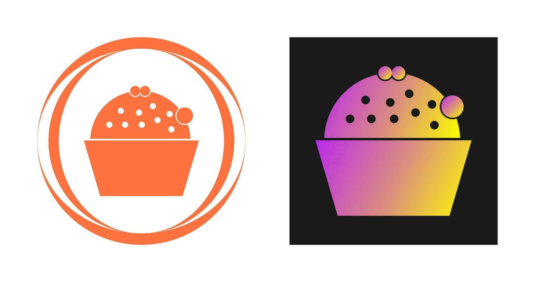 Cup Cake Vector Icon