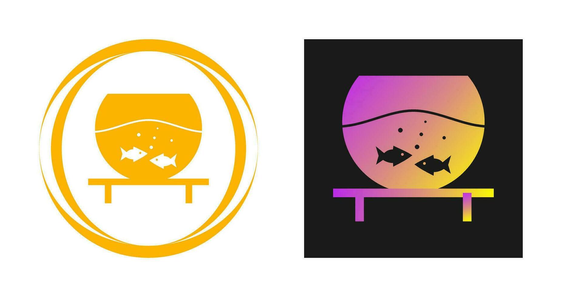 Fish Bowl Vector Icon