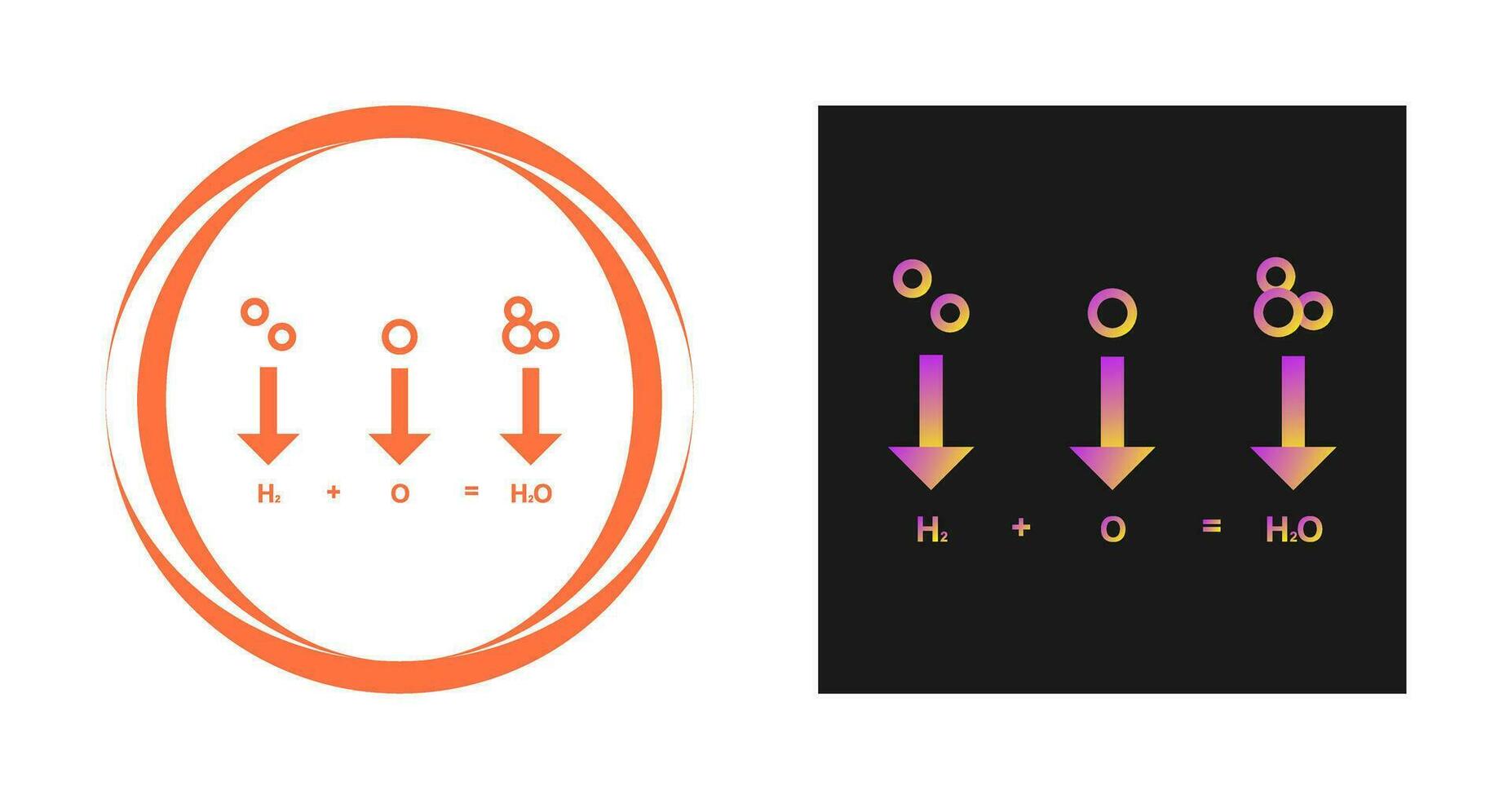 icono de vector de fórmula química