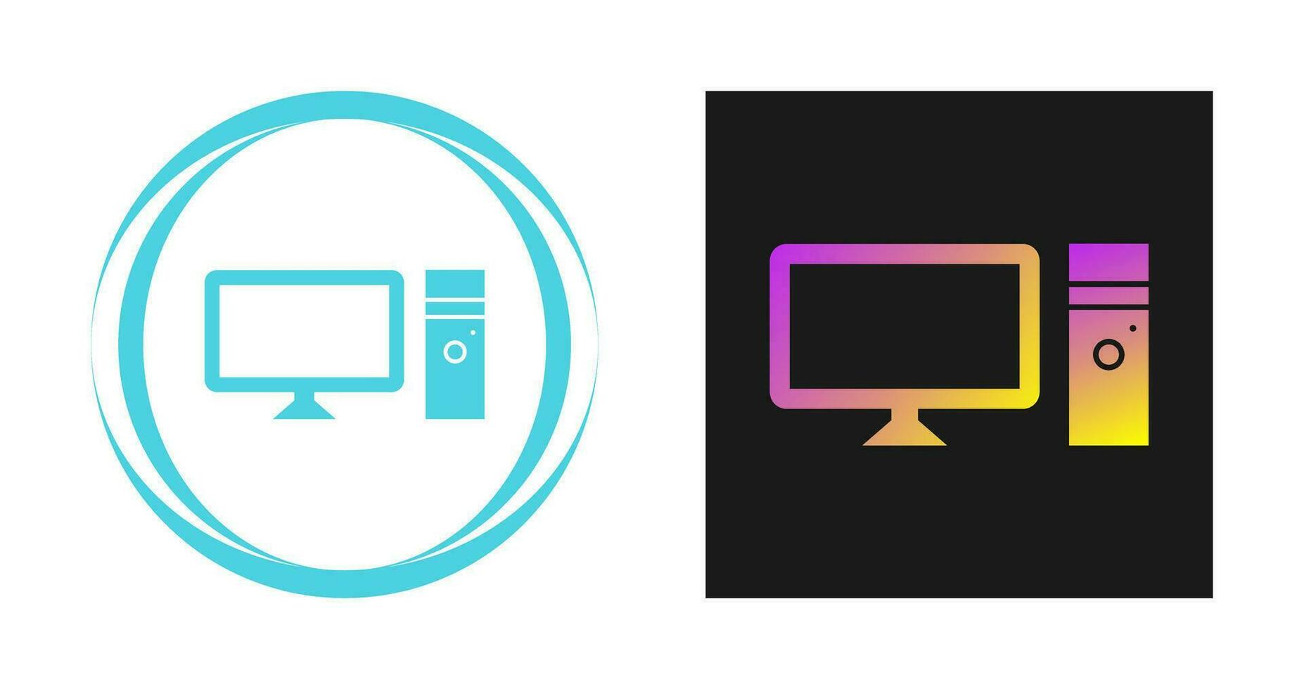 Computer Vector Icon