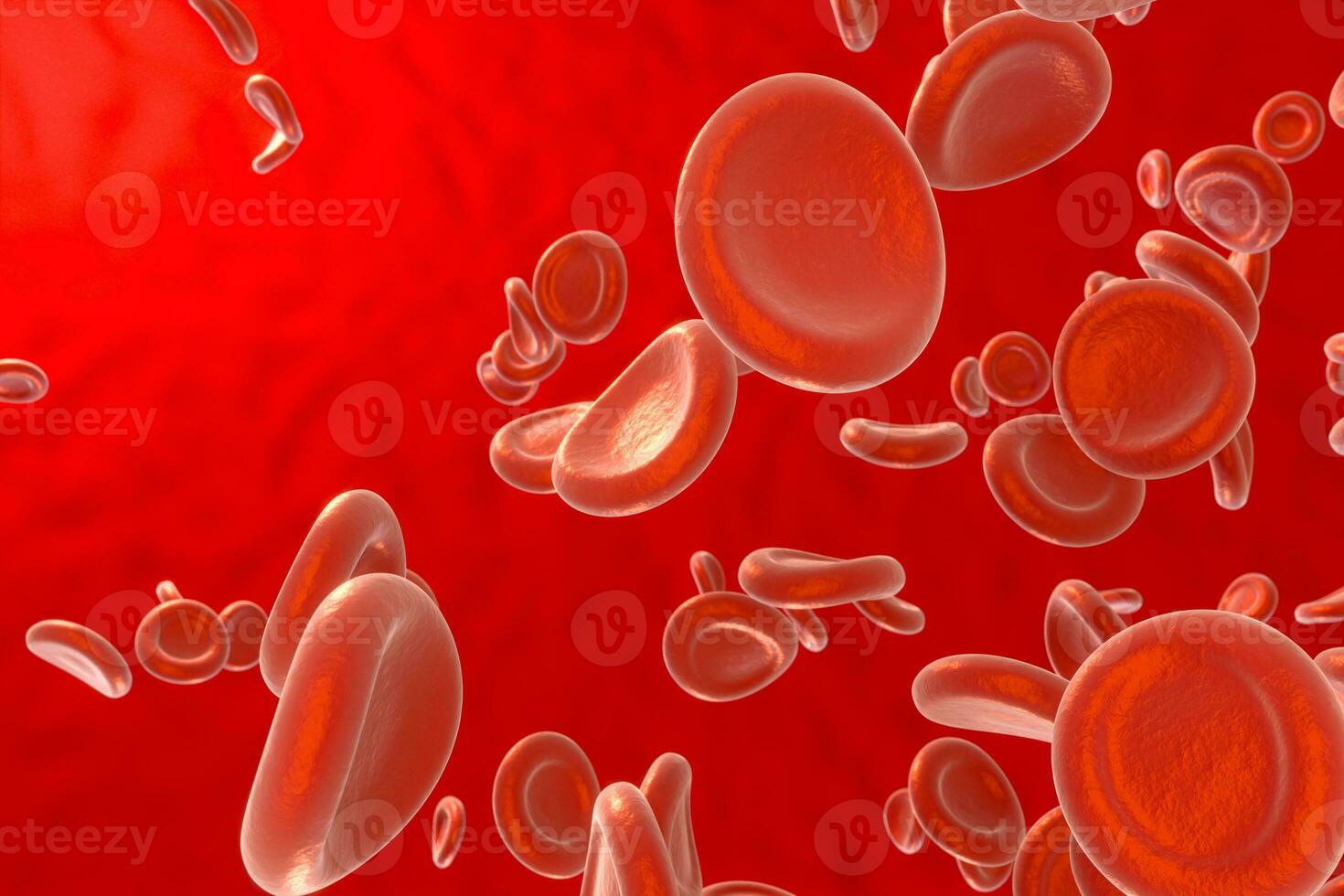 Blood and red blood cells,abstract conception,life and health,3d rendering. photo